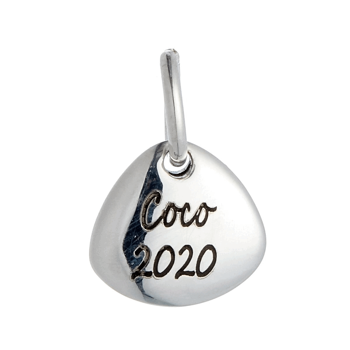Personalised Pet Paw Silver Charm by Scarlett Jewellery
