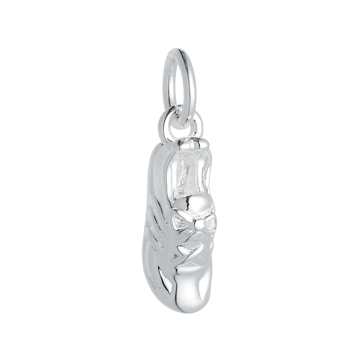 solid silver born to run running shoe trainer sneaker charm