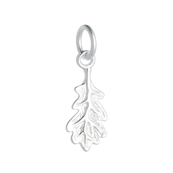 Oak Leaf Silver Charm Oak Leaf Small Silver Pendant Necklace Scarlett Jewellery