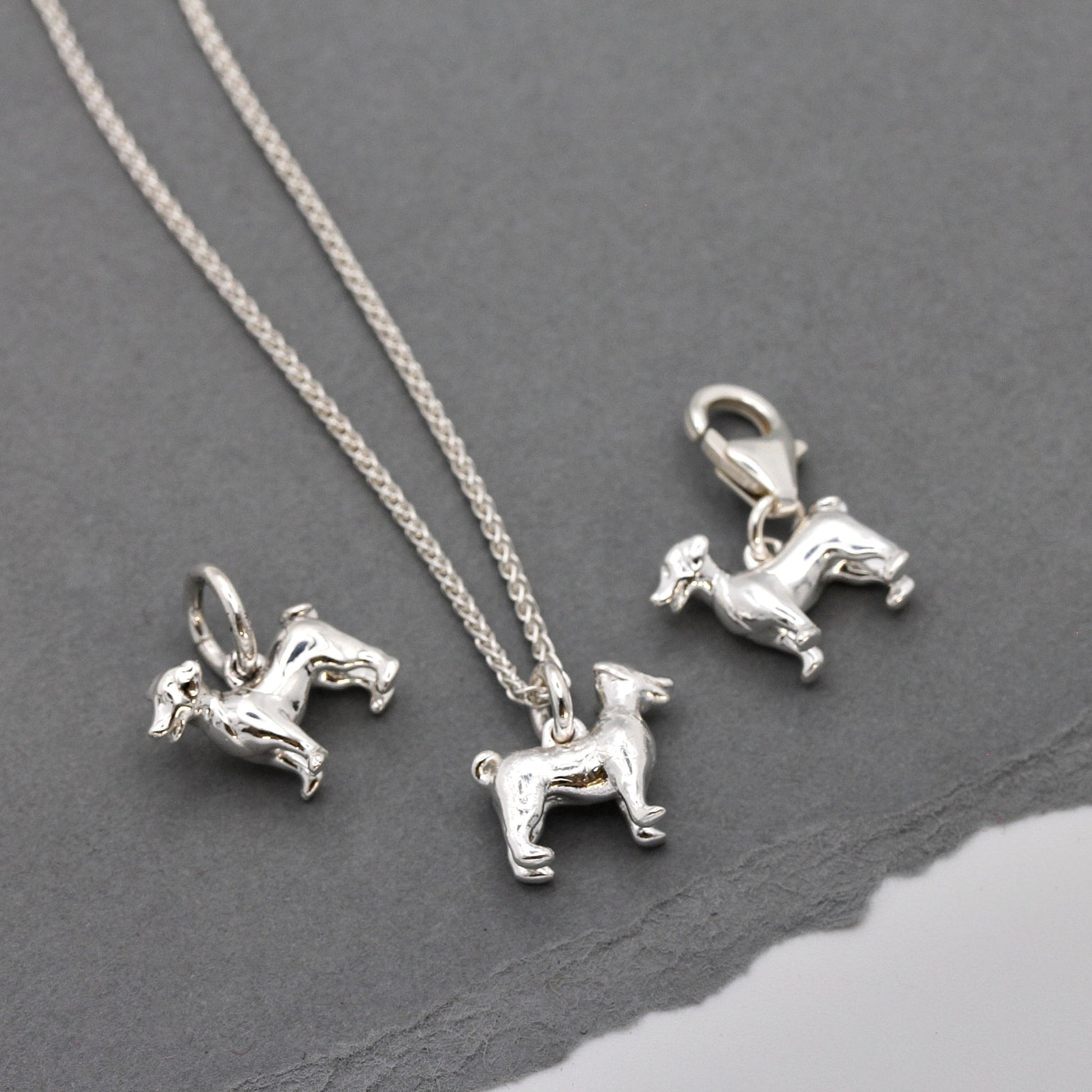 Jack Russel Terrier Silver charms
