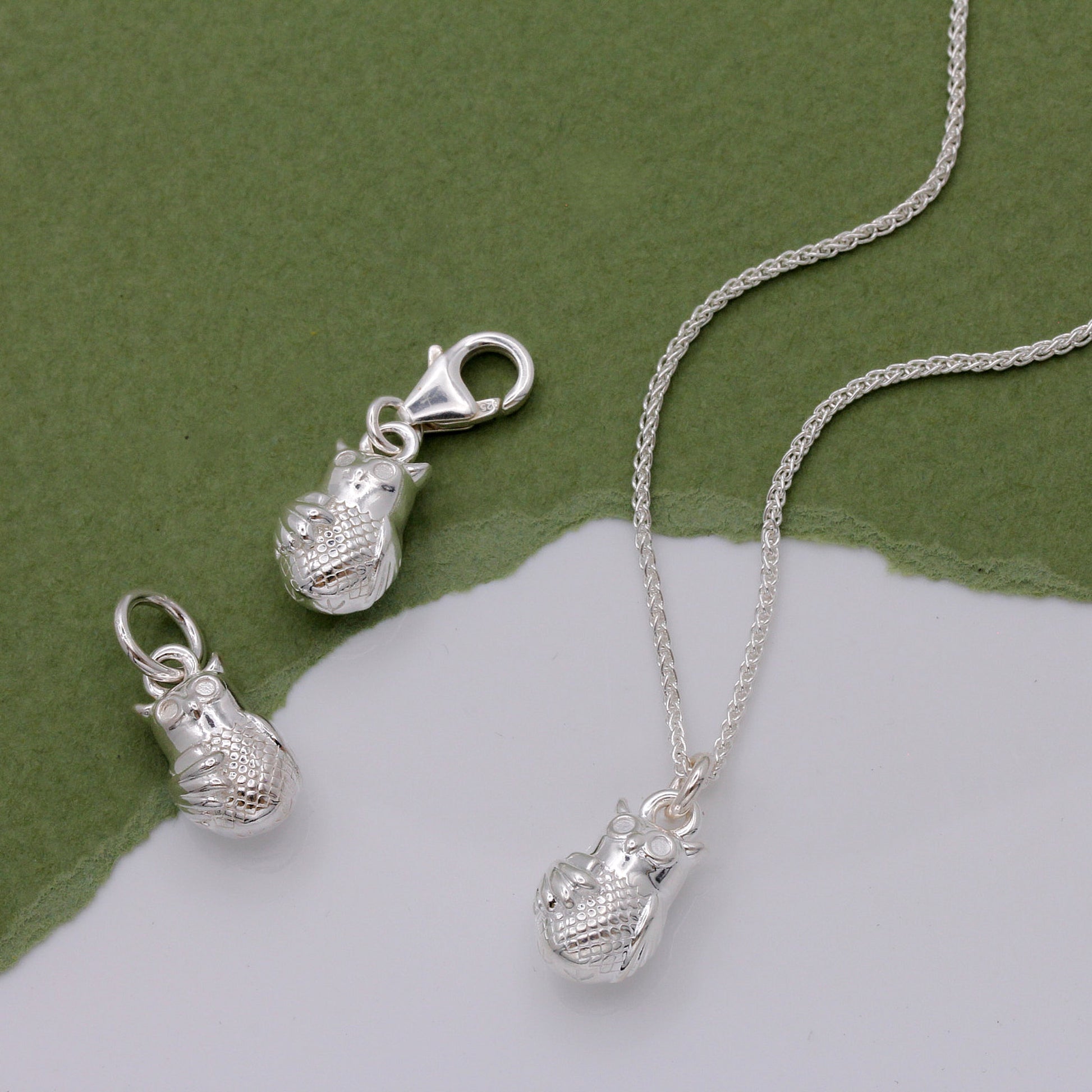wise owl jewellery charms and necklace
