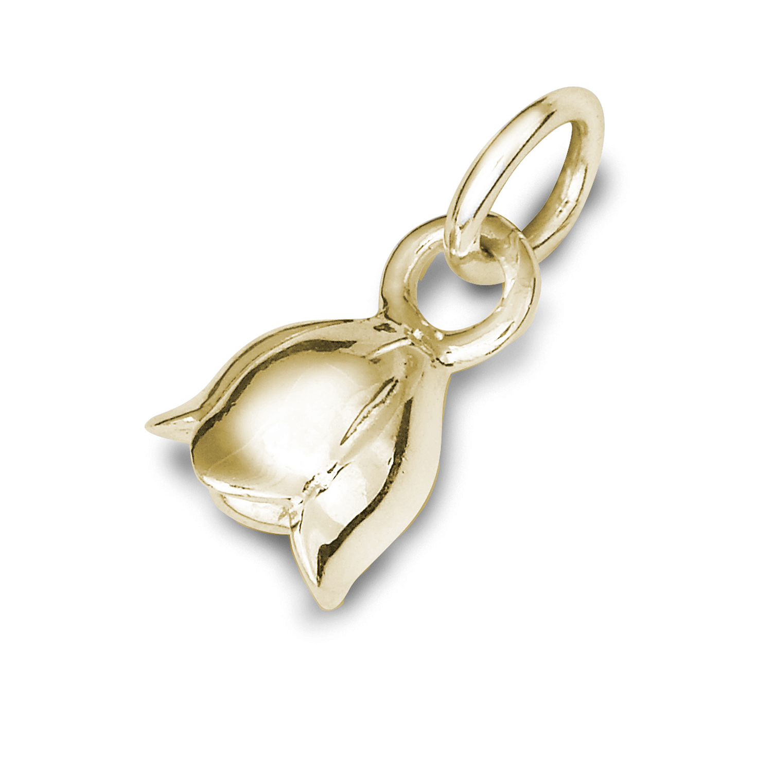 Lily Of The Valley Flower Gold Charm