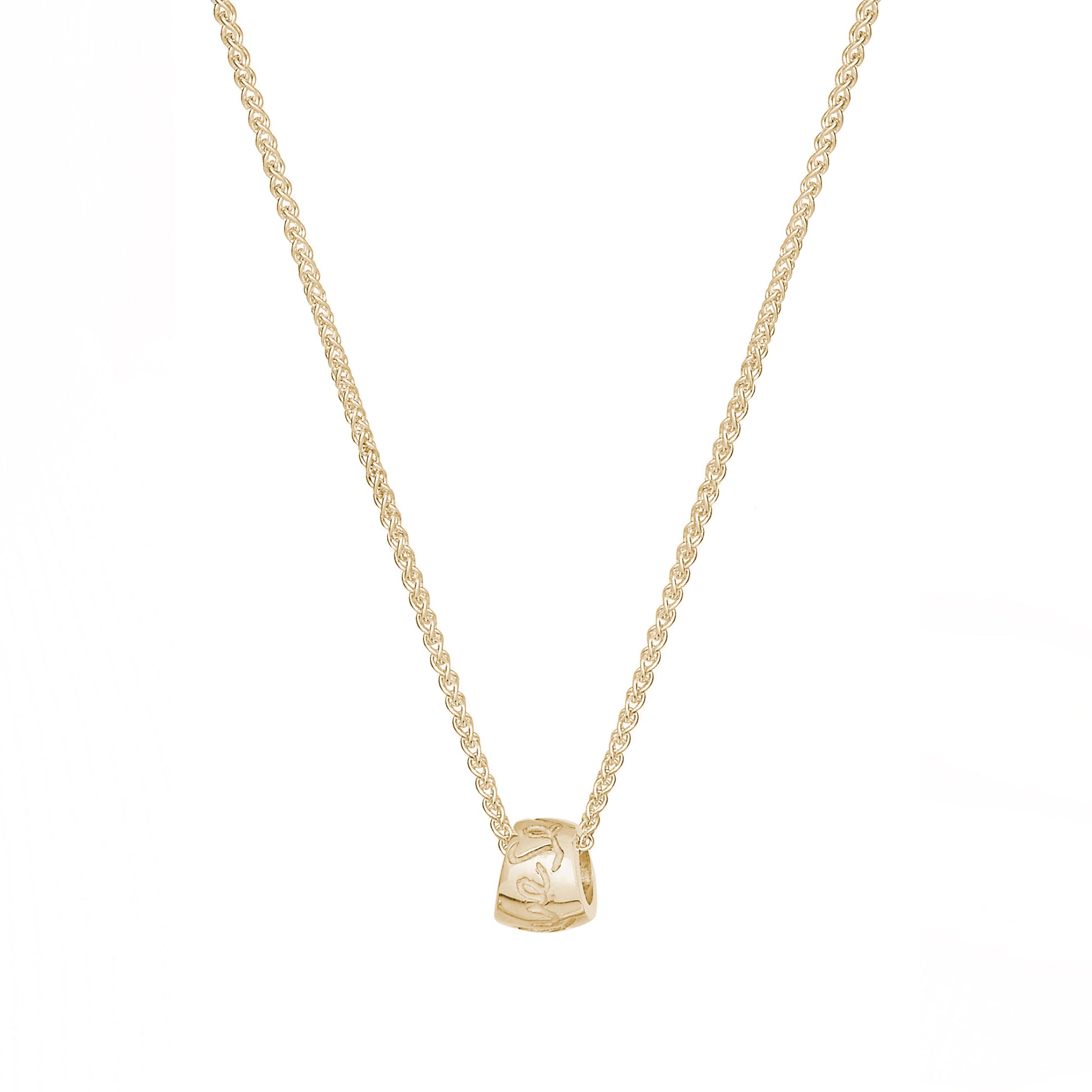 solid gold worry bead necklace scarlett jewellery