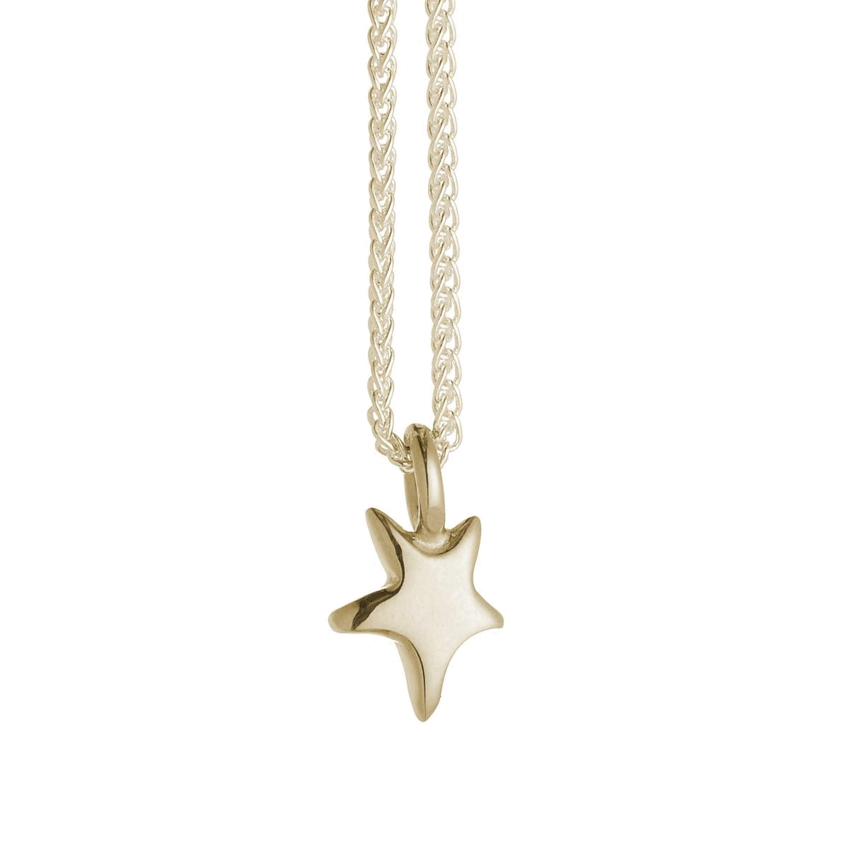 Delicate Star Pendant on High-Shine Spiga Chain