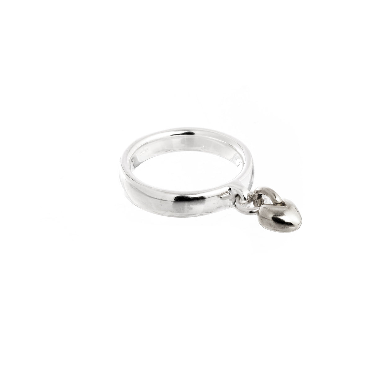 Sweetheart Silver Charm Ring