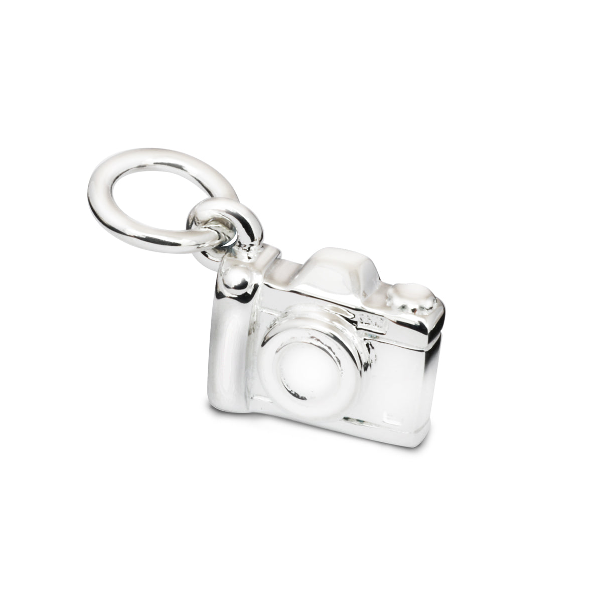 SLR Camera Silver Charm Vintage Style