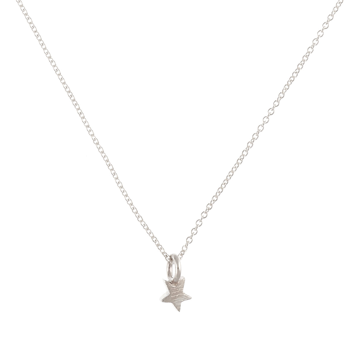 Small silver star pendant for teens young girls handmade designer Scarlett Jewellery