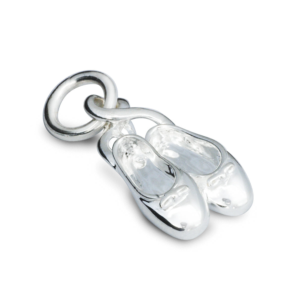 Ballet Shoes Sterling Silver Bracelet Charm