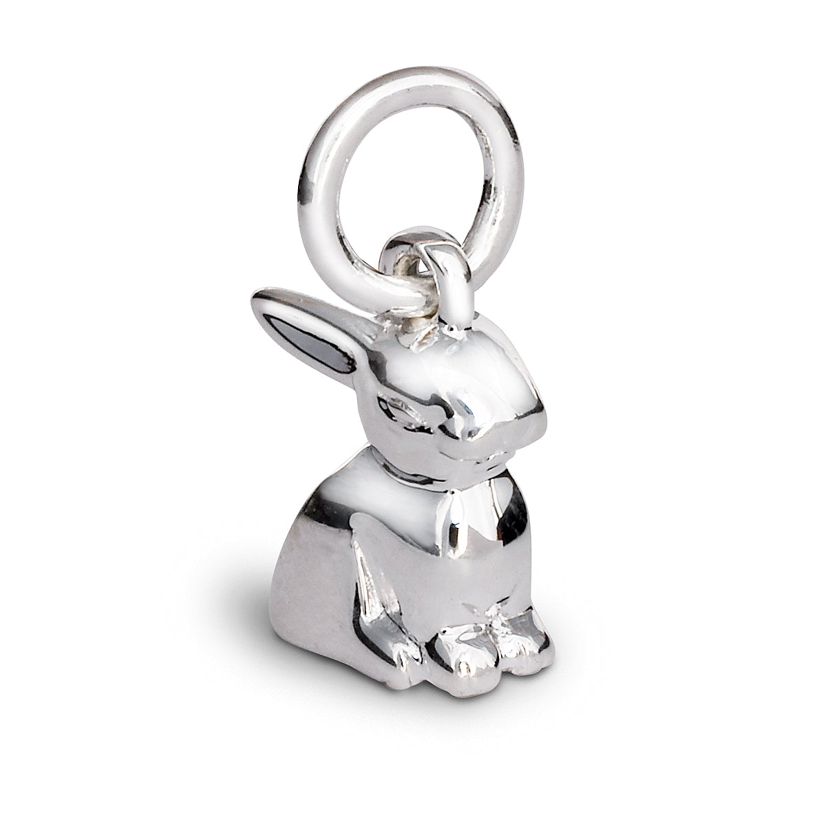 Sterling silver bunny rabbit charm fits all charm bracelets FREE UK DELIVERY