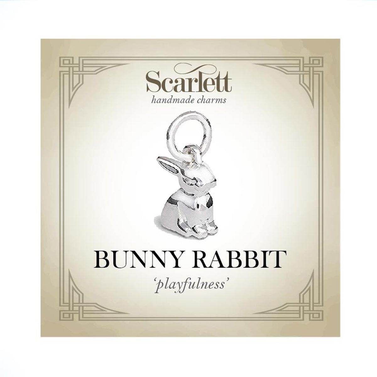 Bunny Rabbit Silver Charm