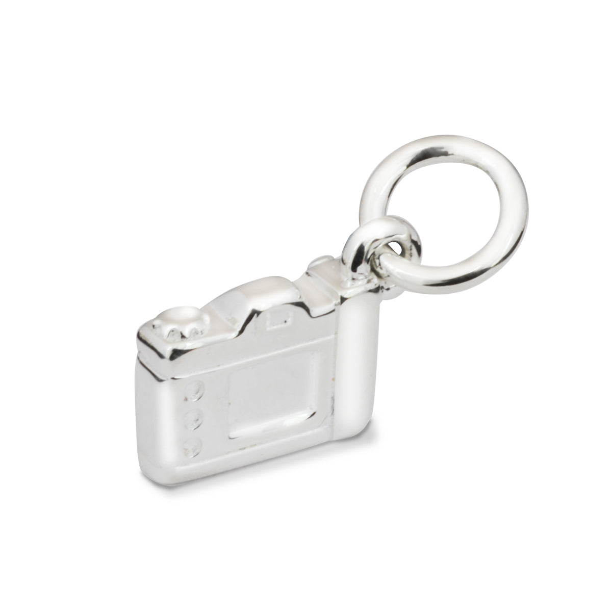 SLR Camera Silver Charm Vintage Style