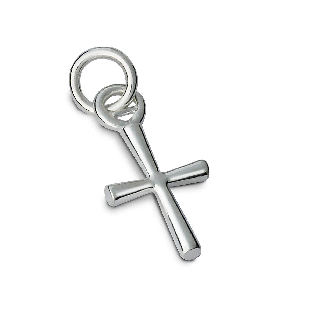 Silver cross charm necklace or bracelet Christening gift from Scarlett Jewellery UK