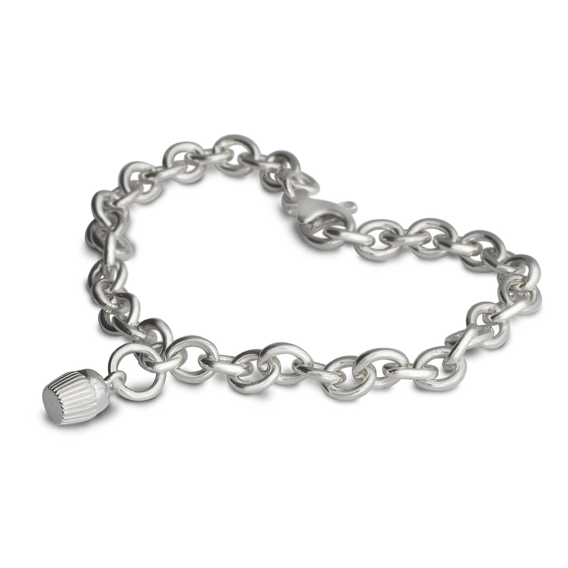 silver cupcake charm scarlett jewellery