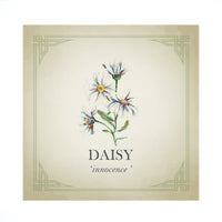 Tiny Daisy Silver Charm Bangle