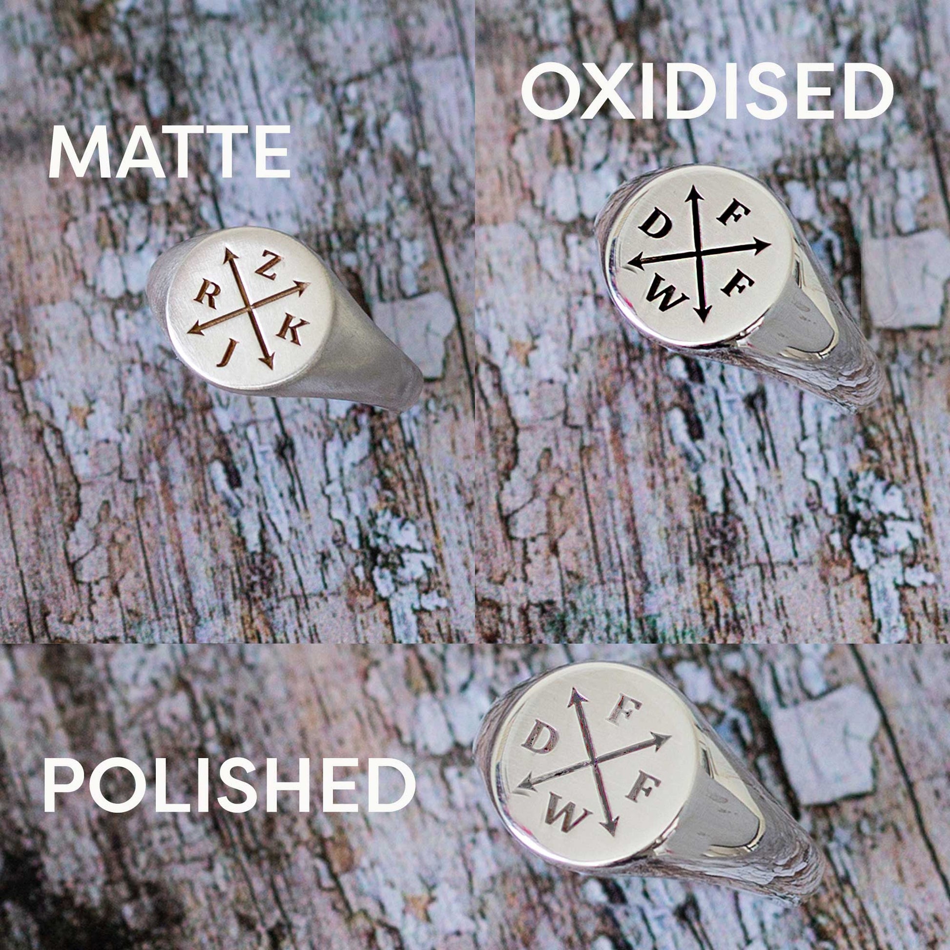 personalised signet ring for men