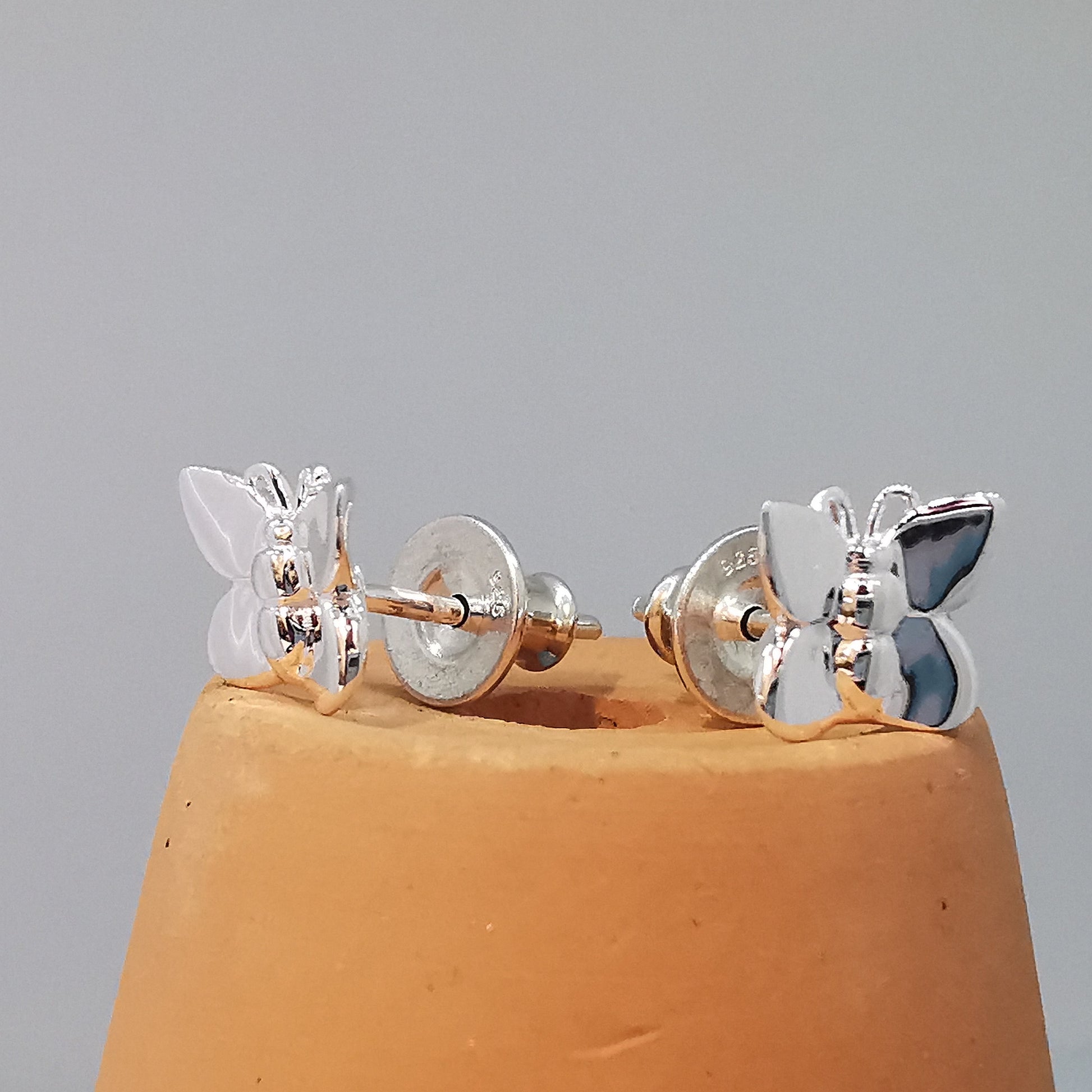 tiny butterfly flutterby studs scarlett jewellery earrings