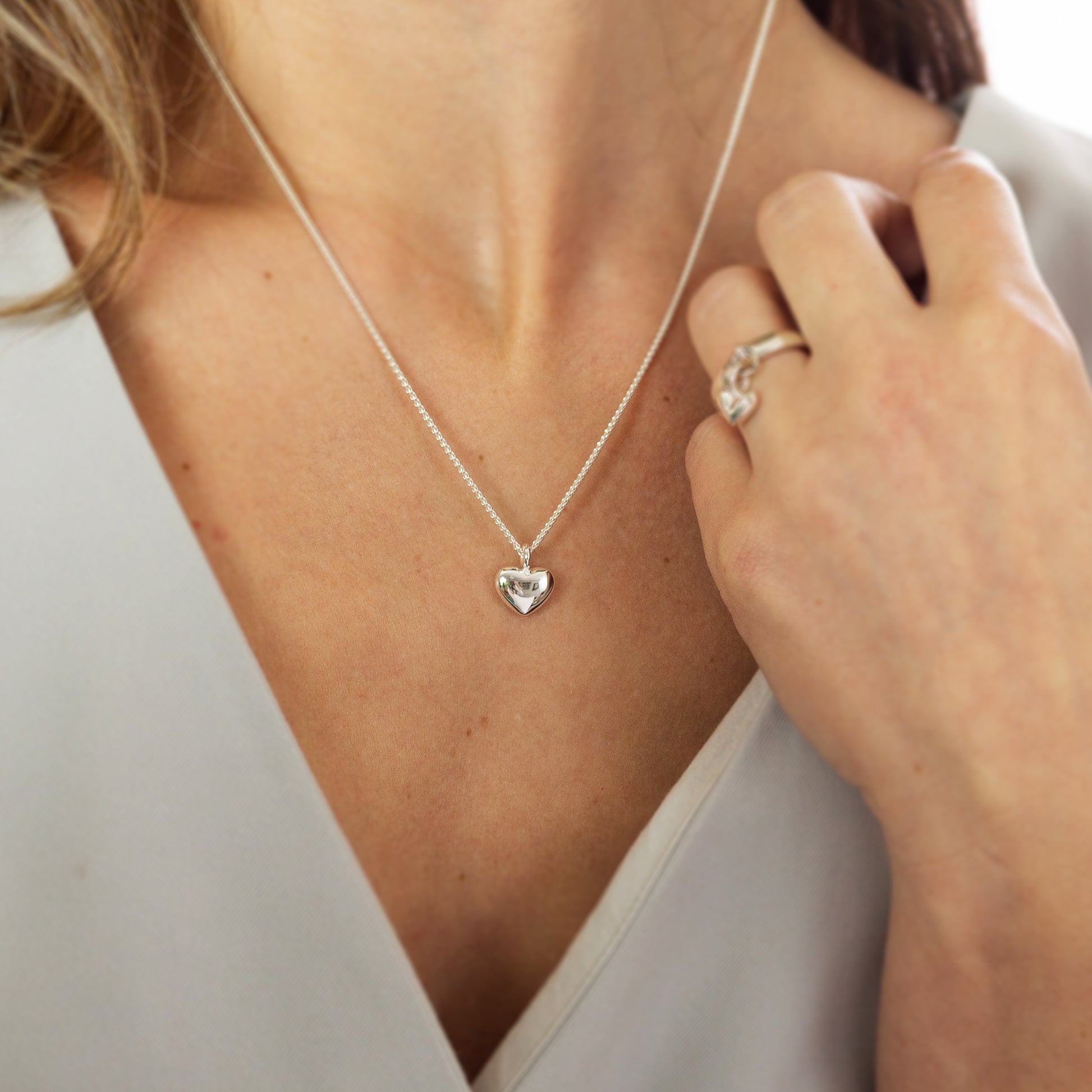 forever heart silver heart pendant scarlett jewellery