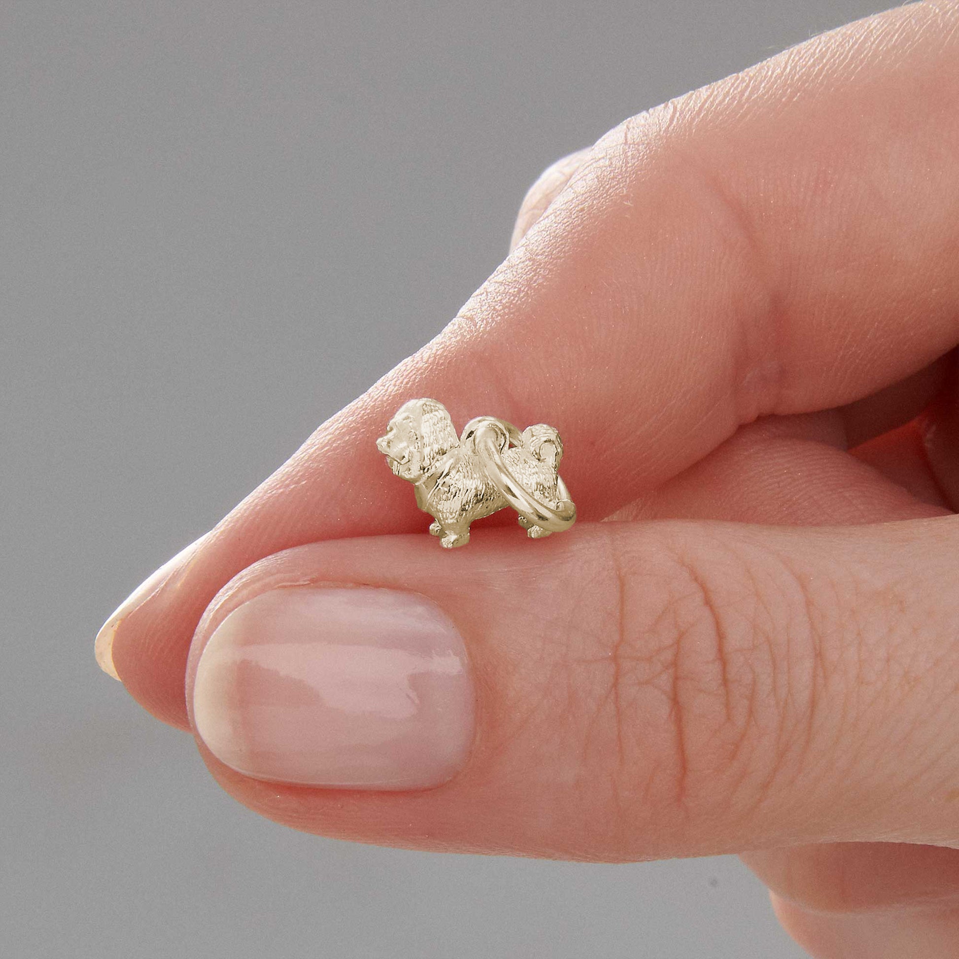 solid 9ct gold  shih tzu dog charm scarlett jewellery