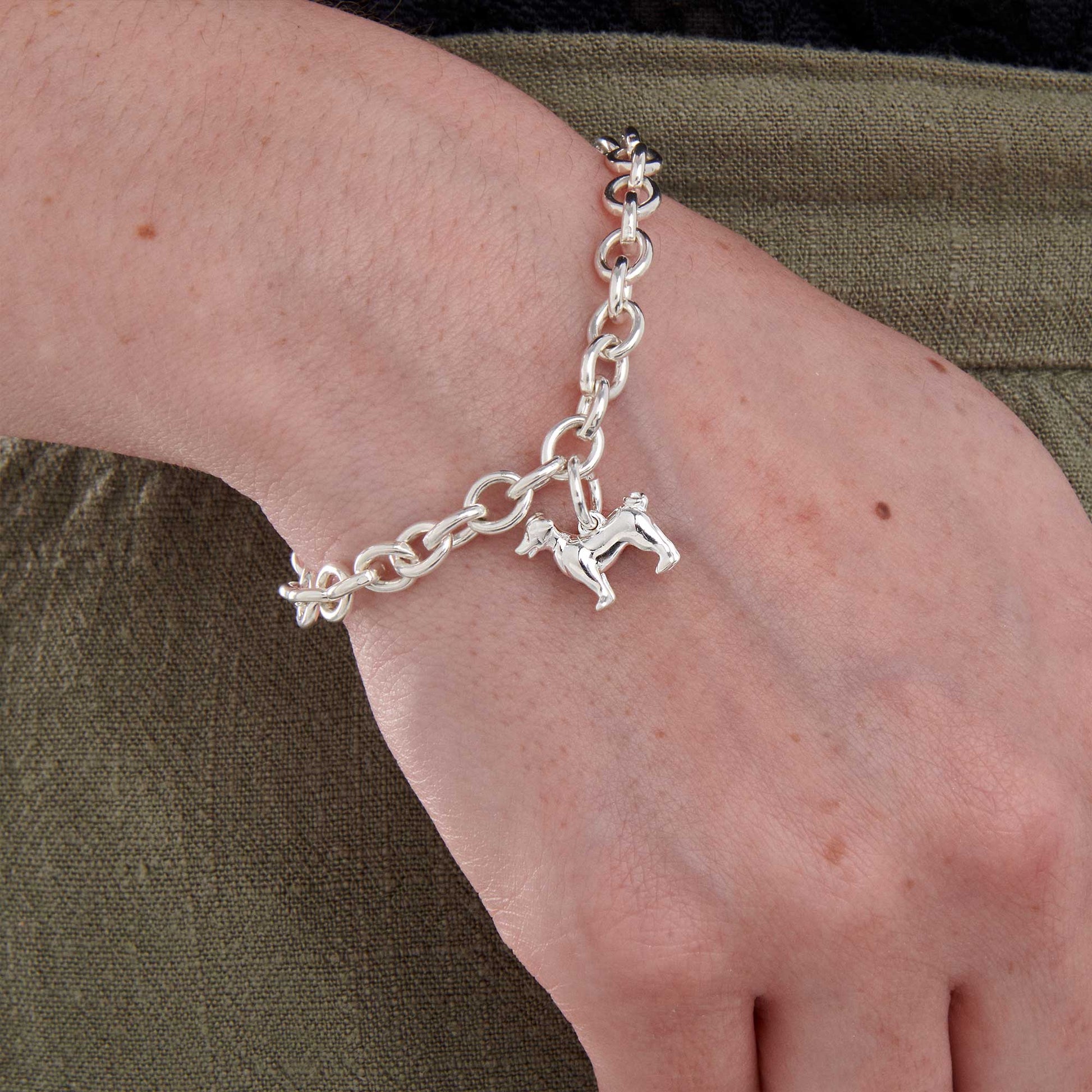 gift for dog owner jack russell charm bracelet