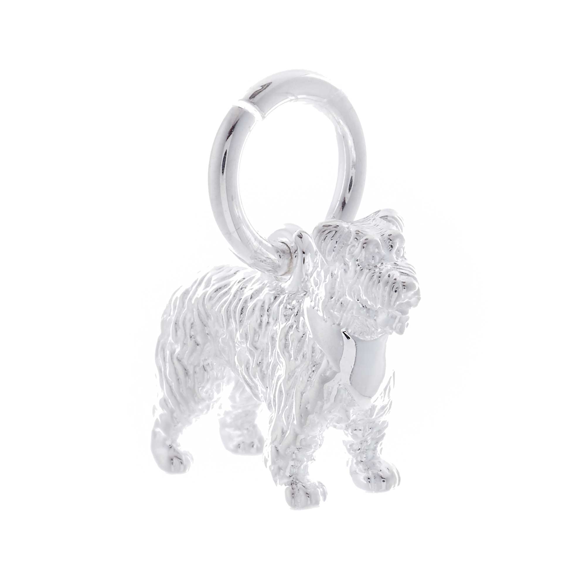 miniature schnauzer silver dog charm scarlett jewellery Brighton UK
