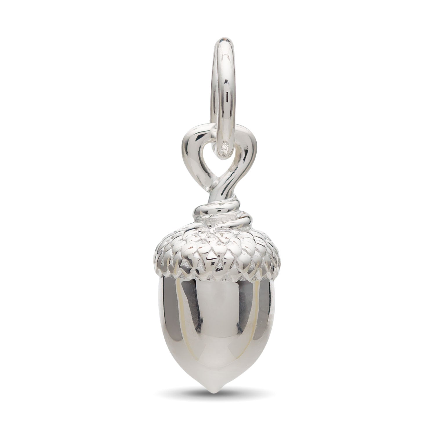 Acorn Silver Charm
