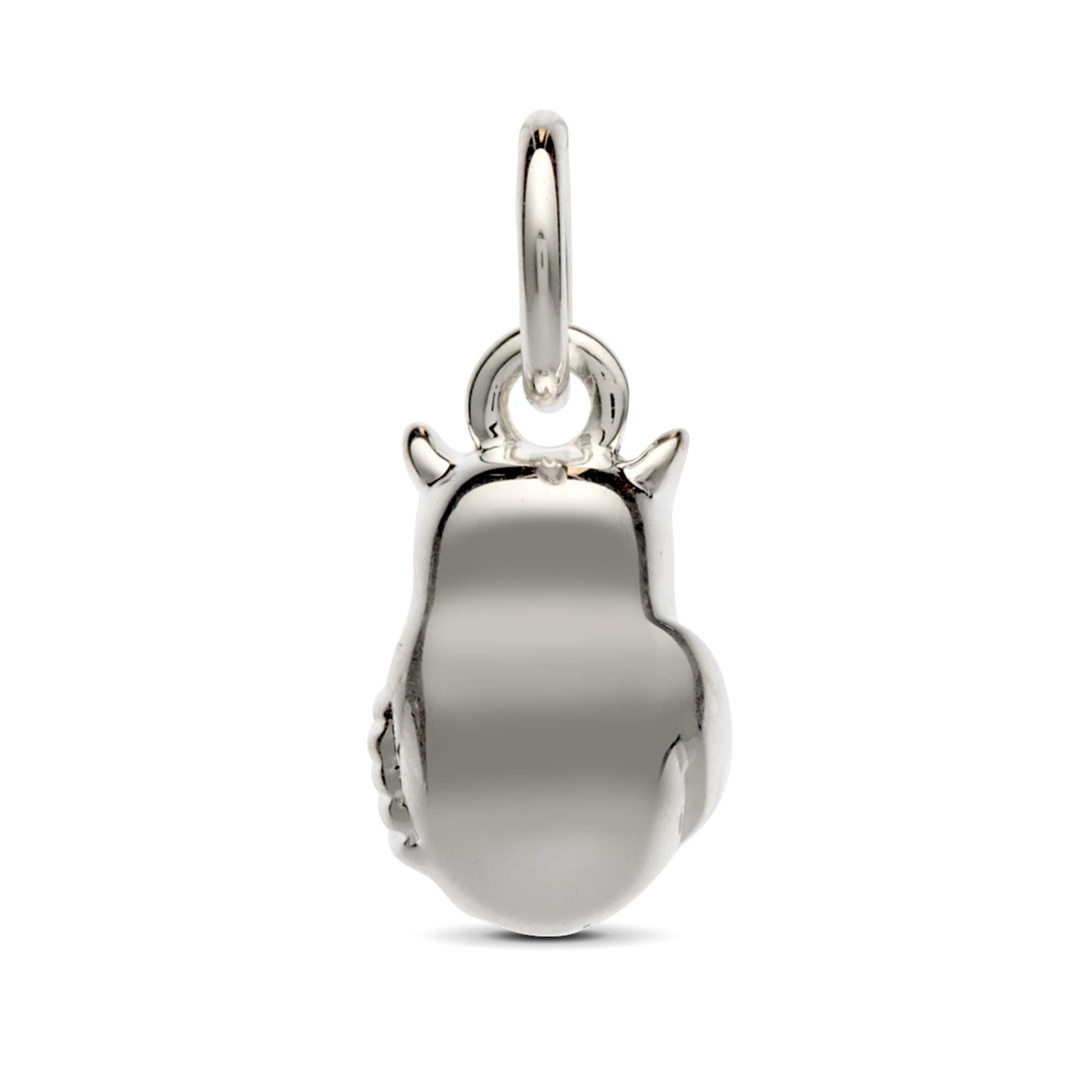 silver owl charm with book gift for passing exams graduation scarlett jewellery