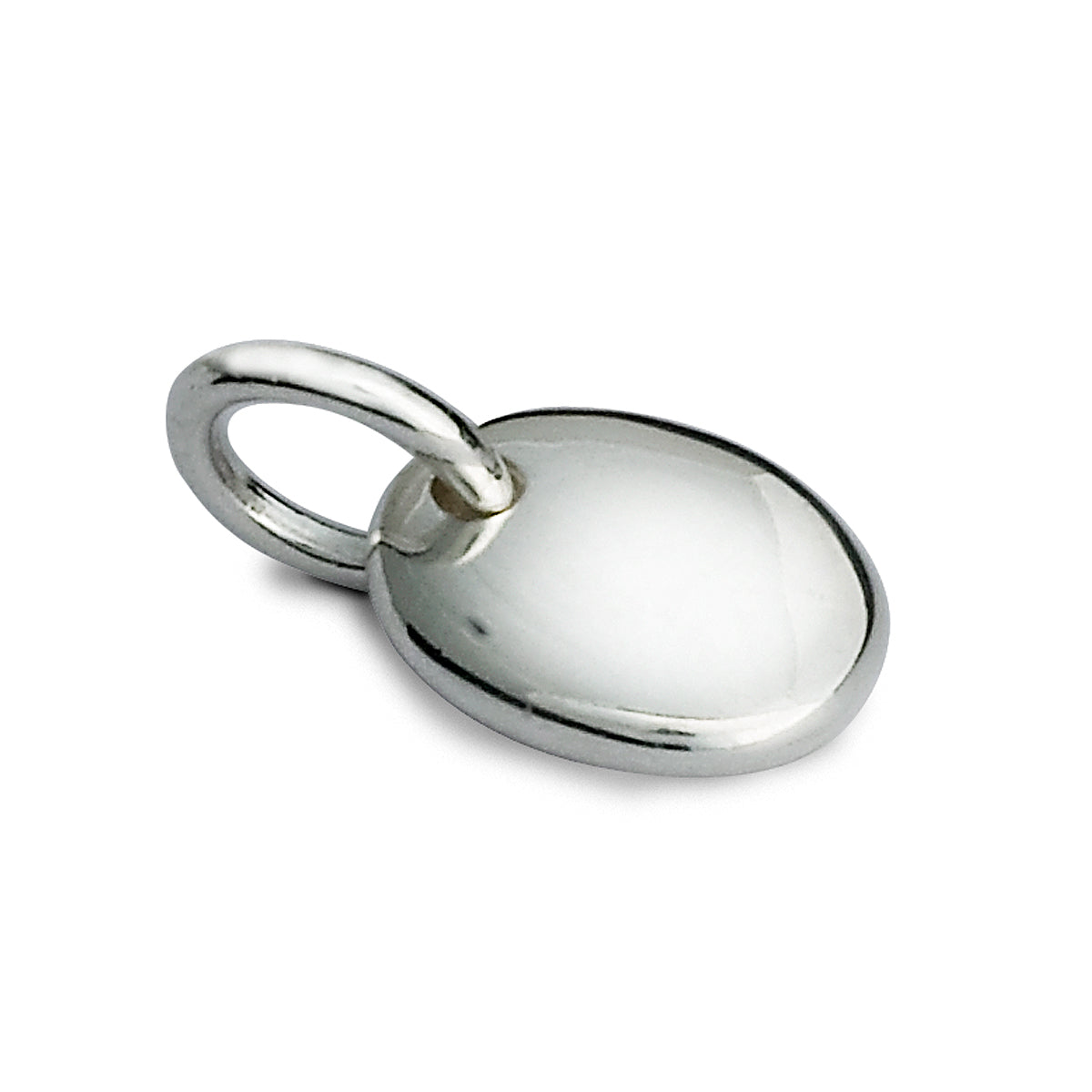 Pebble Personalised Initial Silver Charm FREE UK DELIVERY