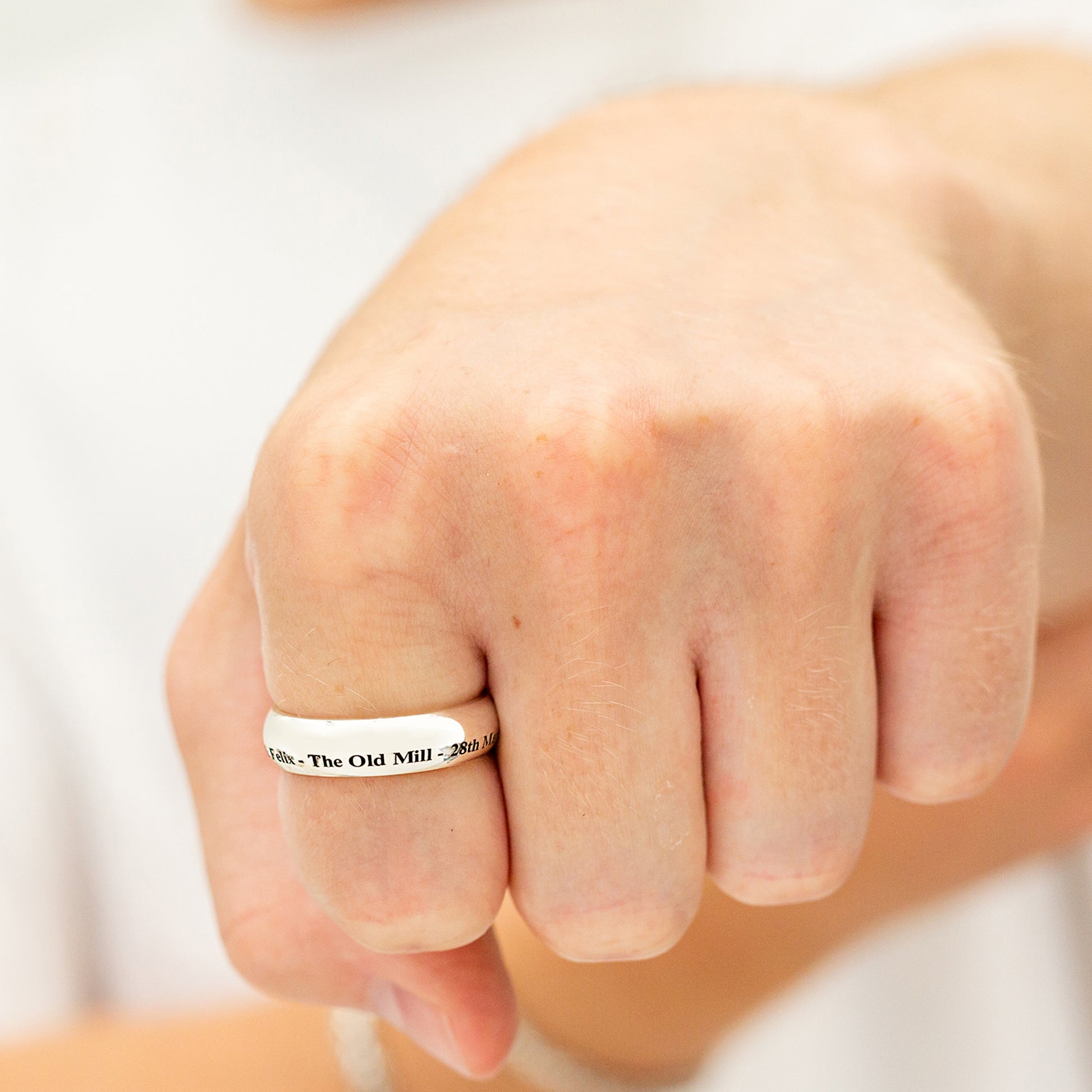 personalised ring engraved inside court silver 6mm wide gift for men scarlett jewellery