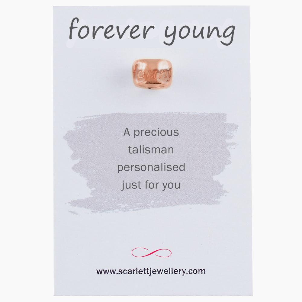Personalised Rose Gold Mojo Charm Bead Scarlett Jewellery