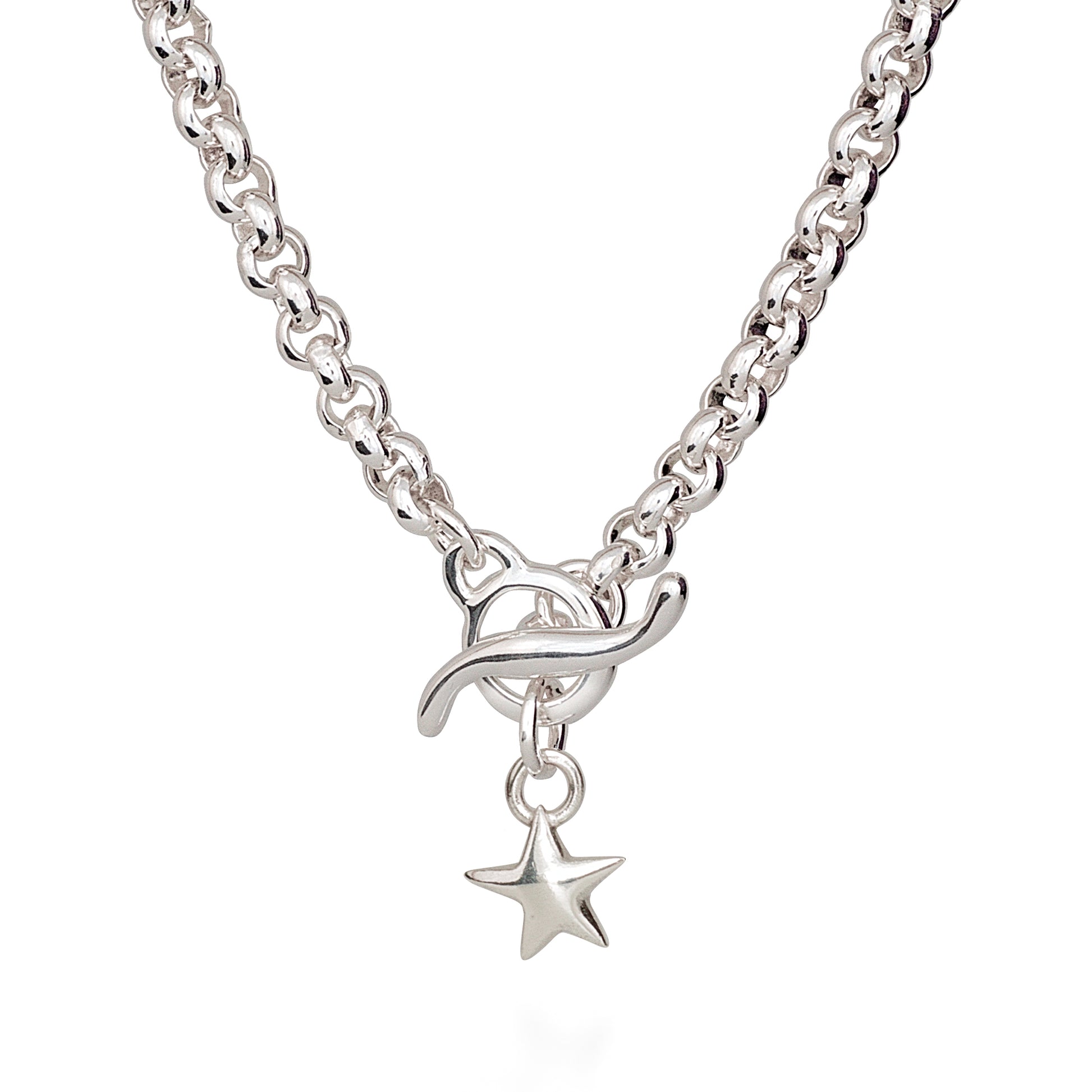 red hot' star necklace scarlett jewellery heavy nineties vintage style necklace