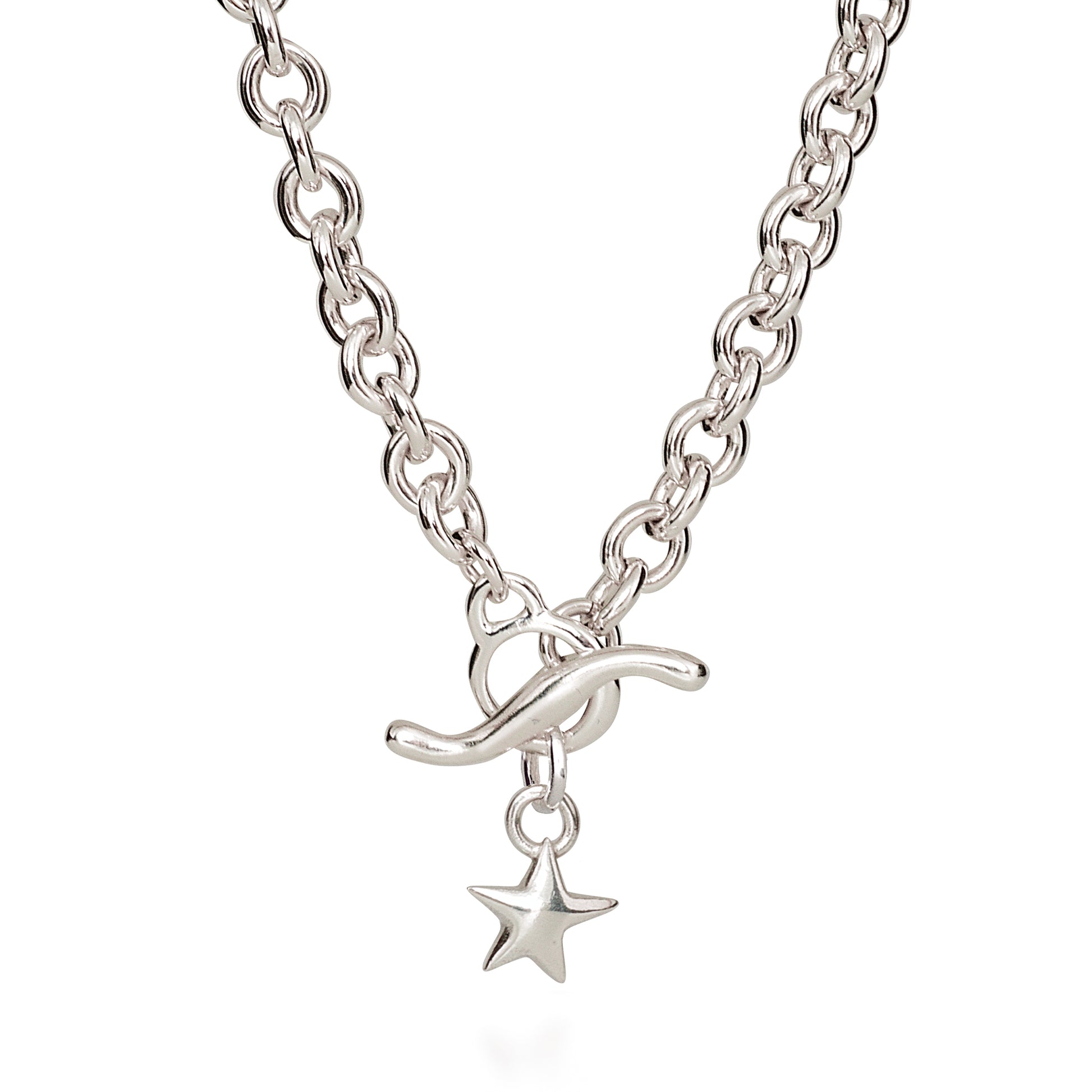 red hot' star necklace scarlett jewellery heavy nineties vintage style necklace