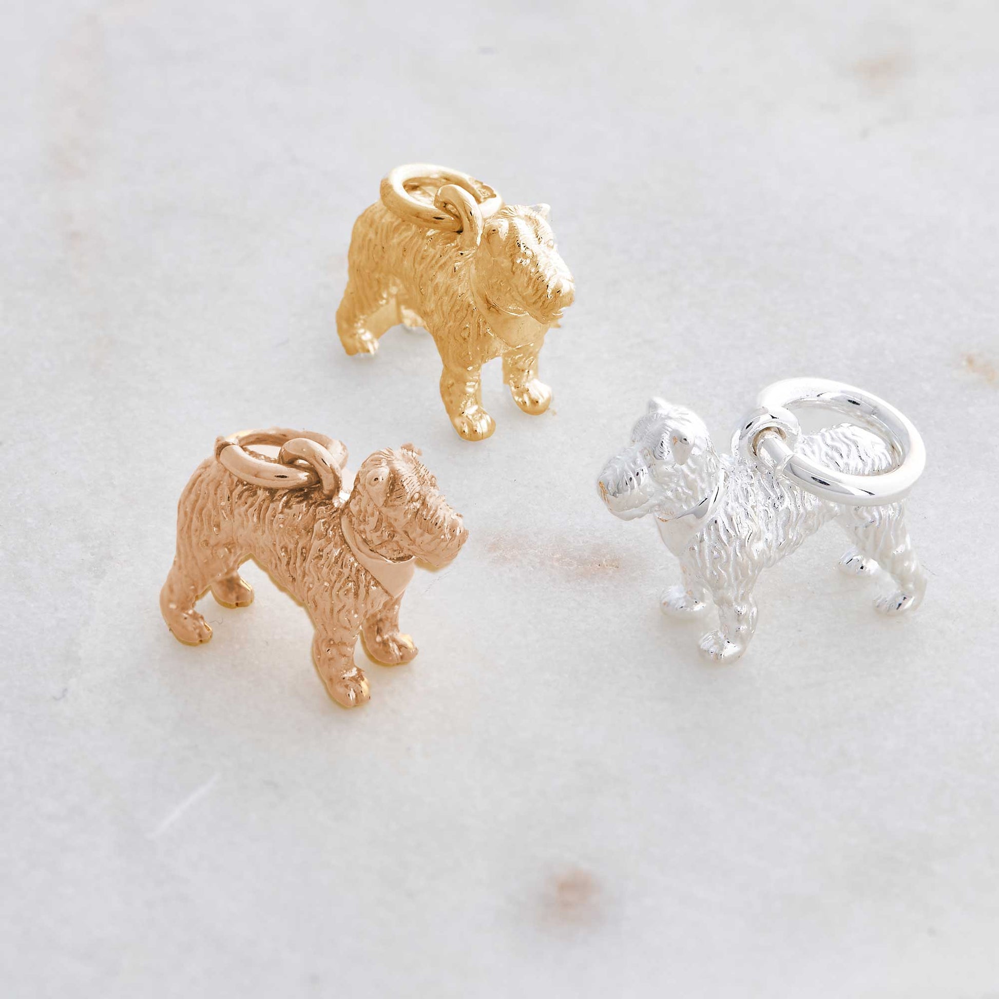 fox terrier dog charms