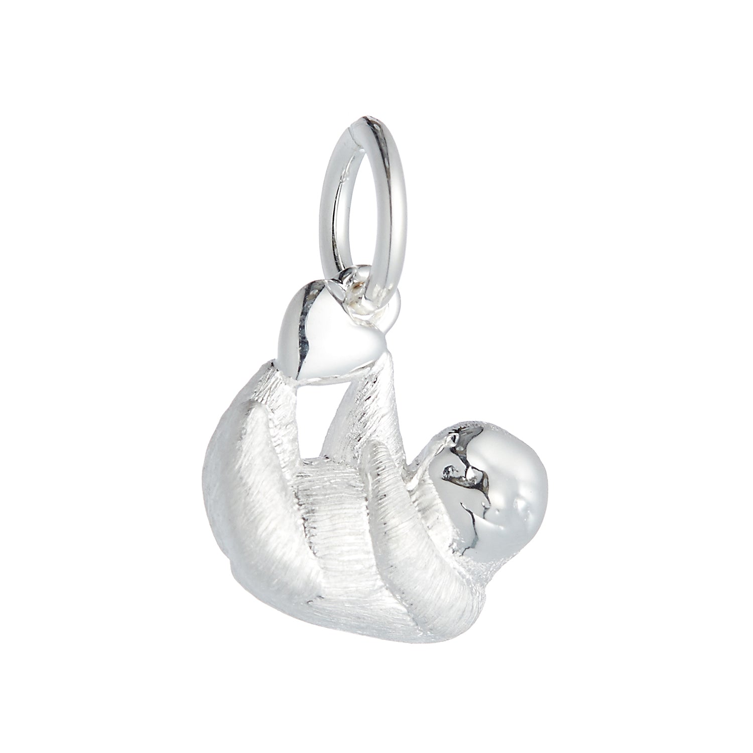 solid silver sloth charm scarlett jewellery