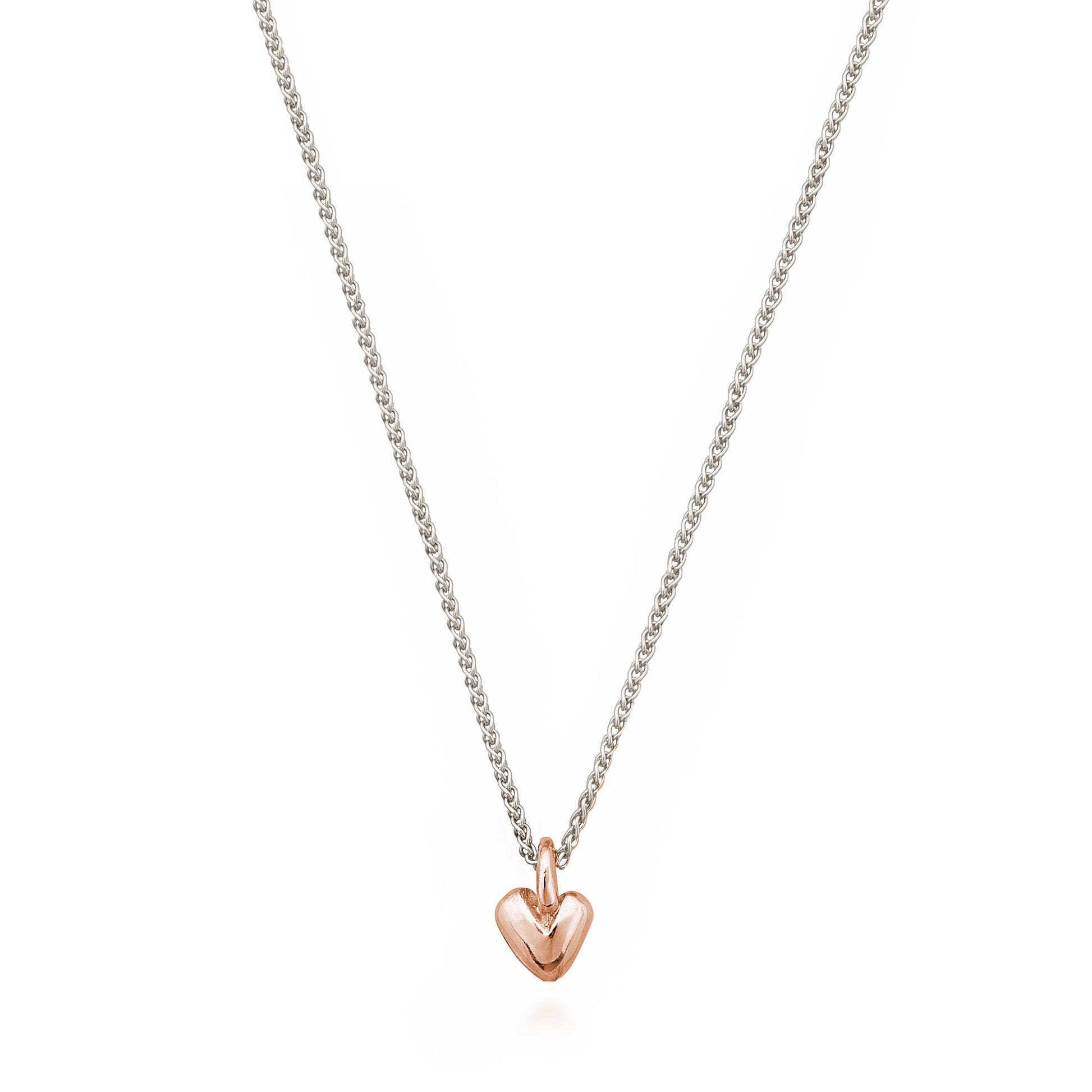 Recycled rose gold heart pendant Scarlett Jewellery UK Slow fashion jewellery trends