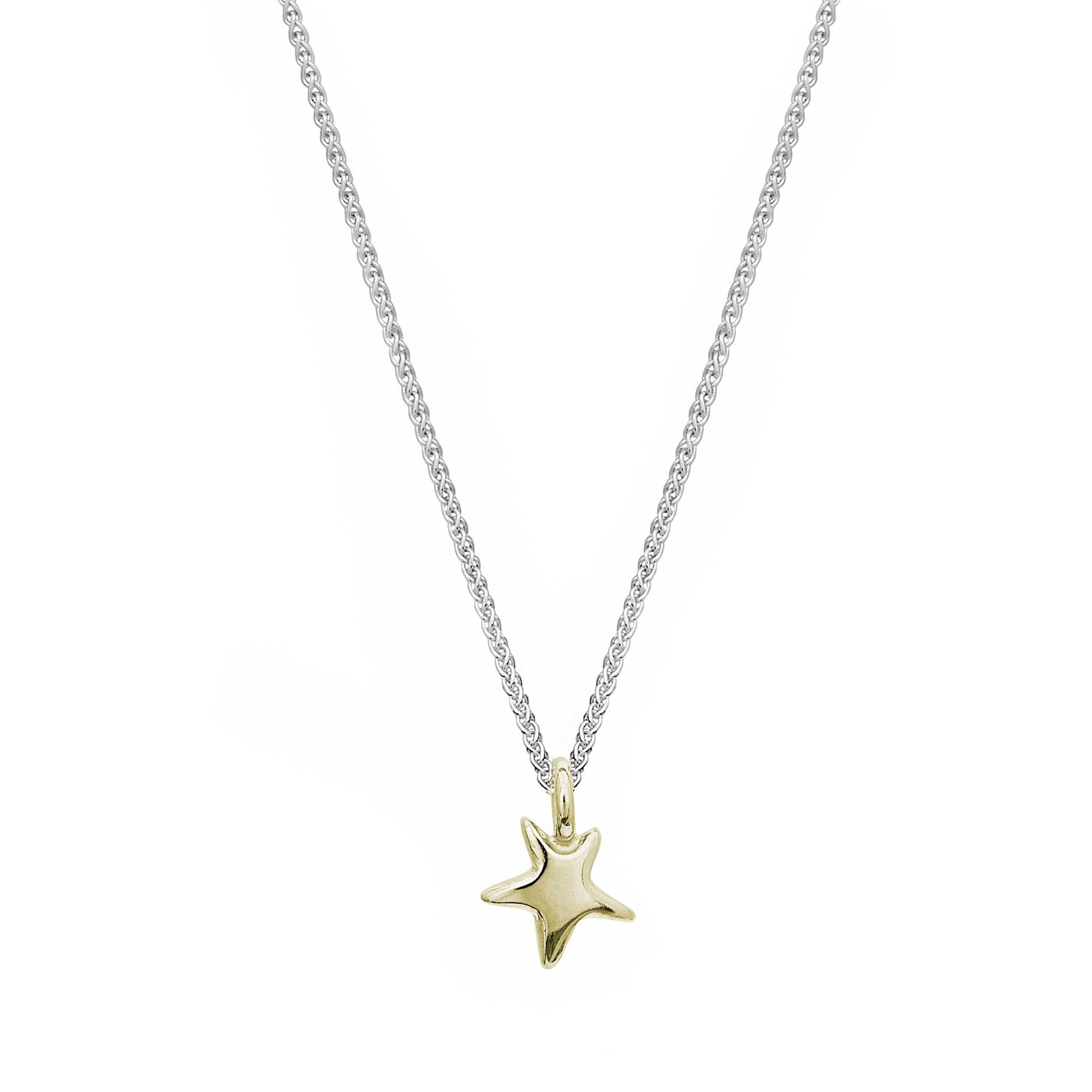 Delicate solid gold and silver star pendant for teens young womens gift designer Scarlett Jewellery