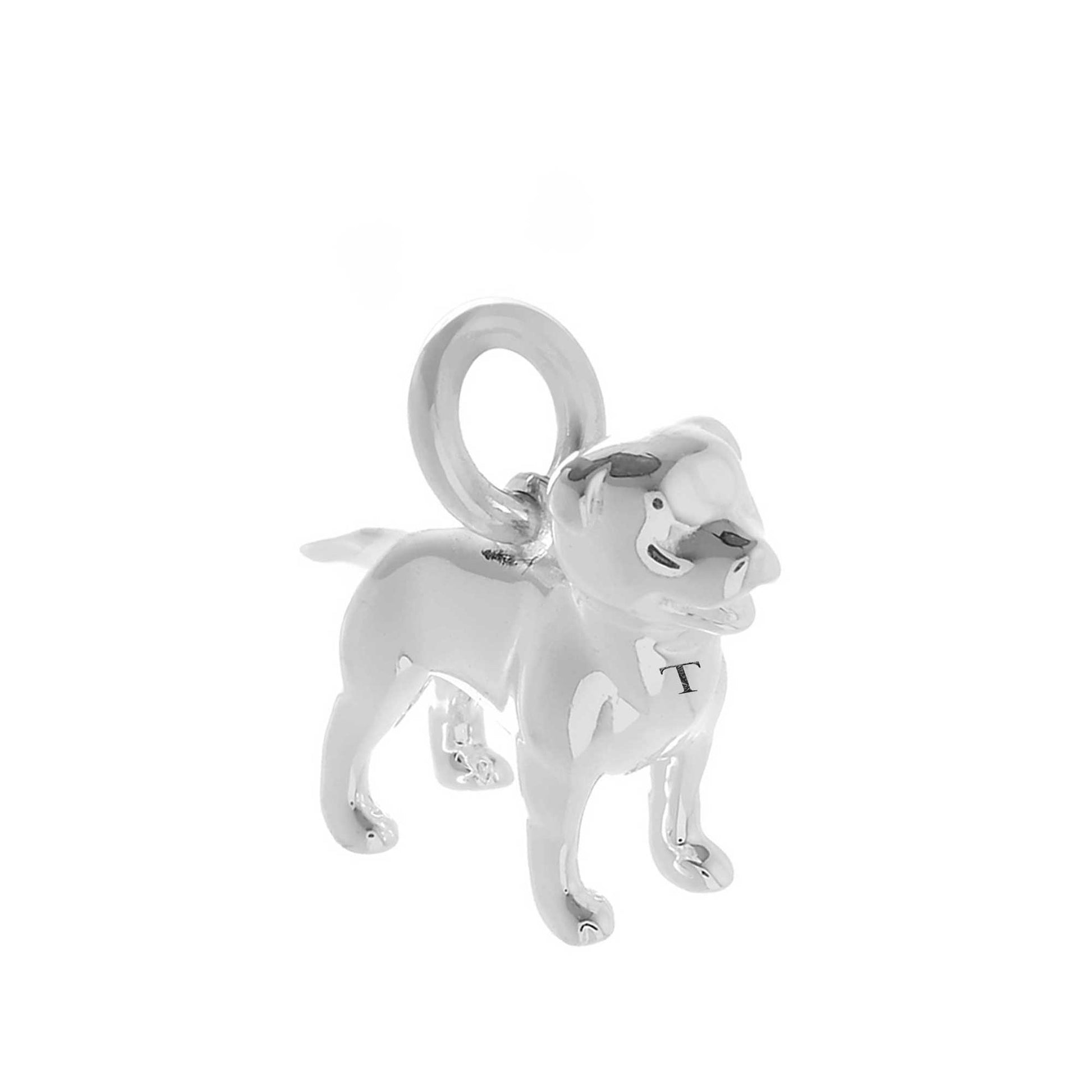 Staffordshire Bull Terrier Staffy dog breed solid sterling silver dog charm for bracelet Scarlett Jewellery Ltd