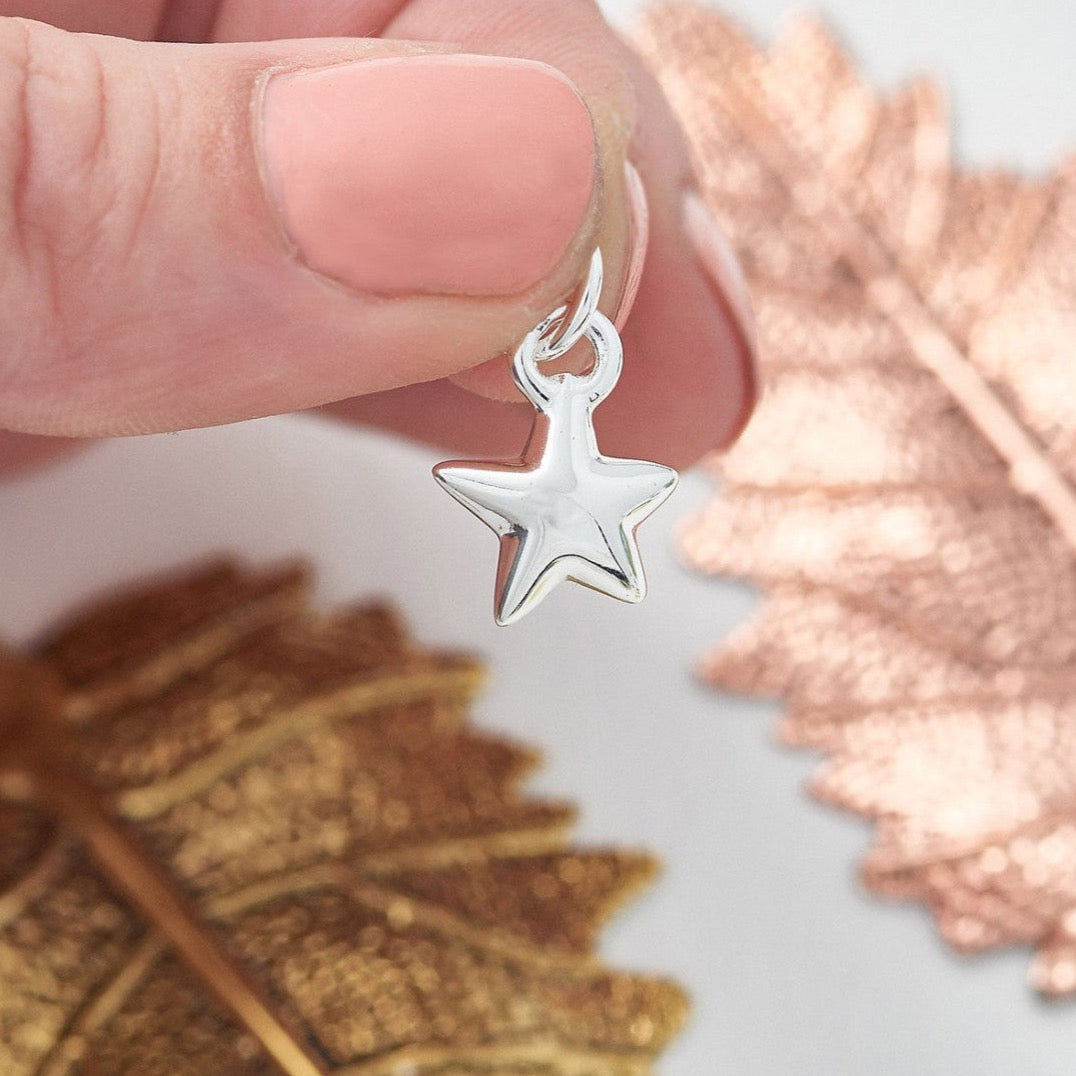 Star Silver Charm For Charm Bracelets Pandora & Traditional