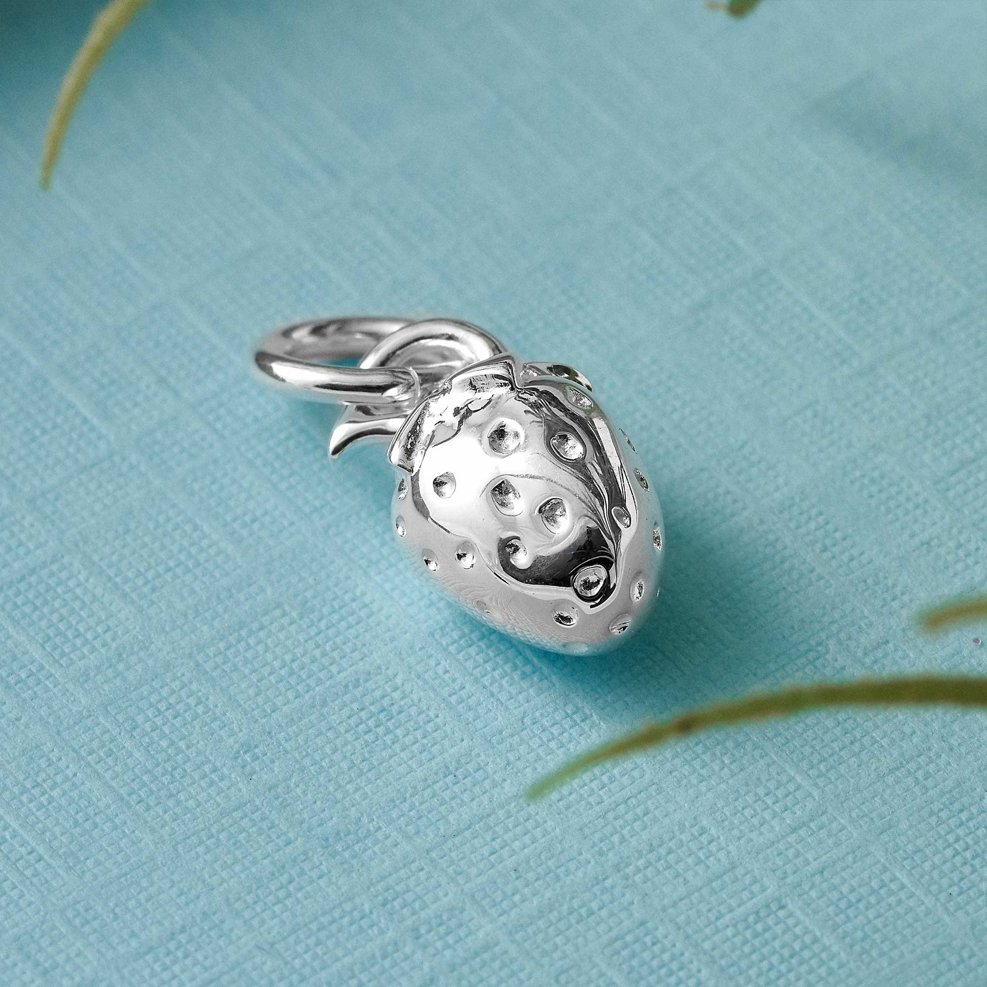 strawberry fruit silver bracelet charm pendant necklace links of london