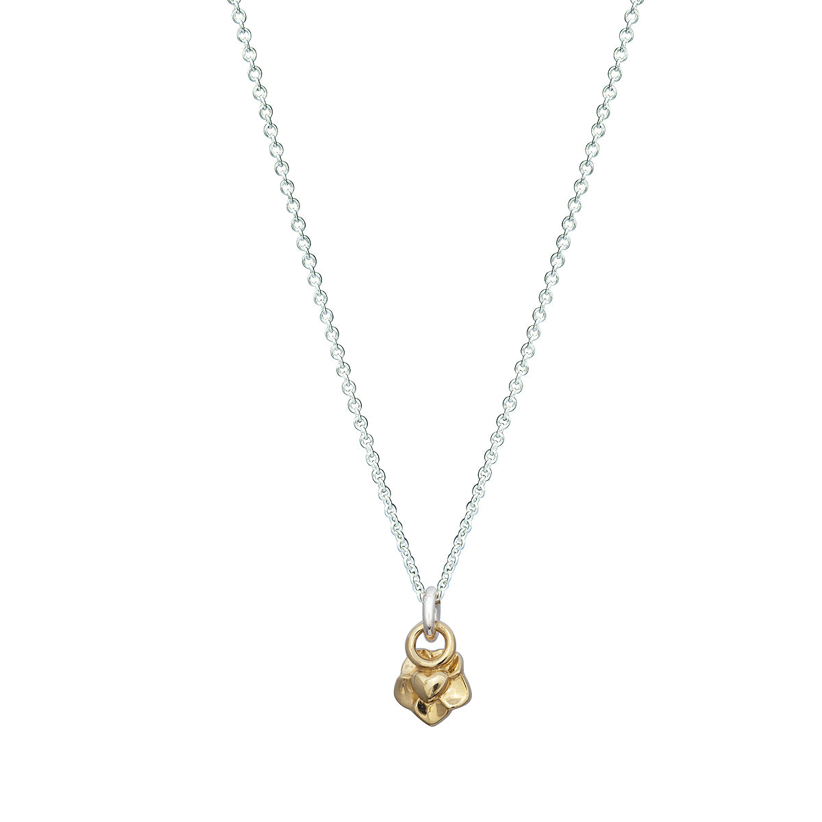 Tiny Forget-Me-Not Gold Charm Necklace Memorial Gift Scarlett Jewellery