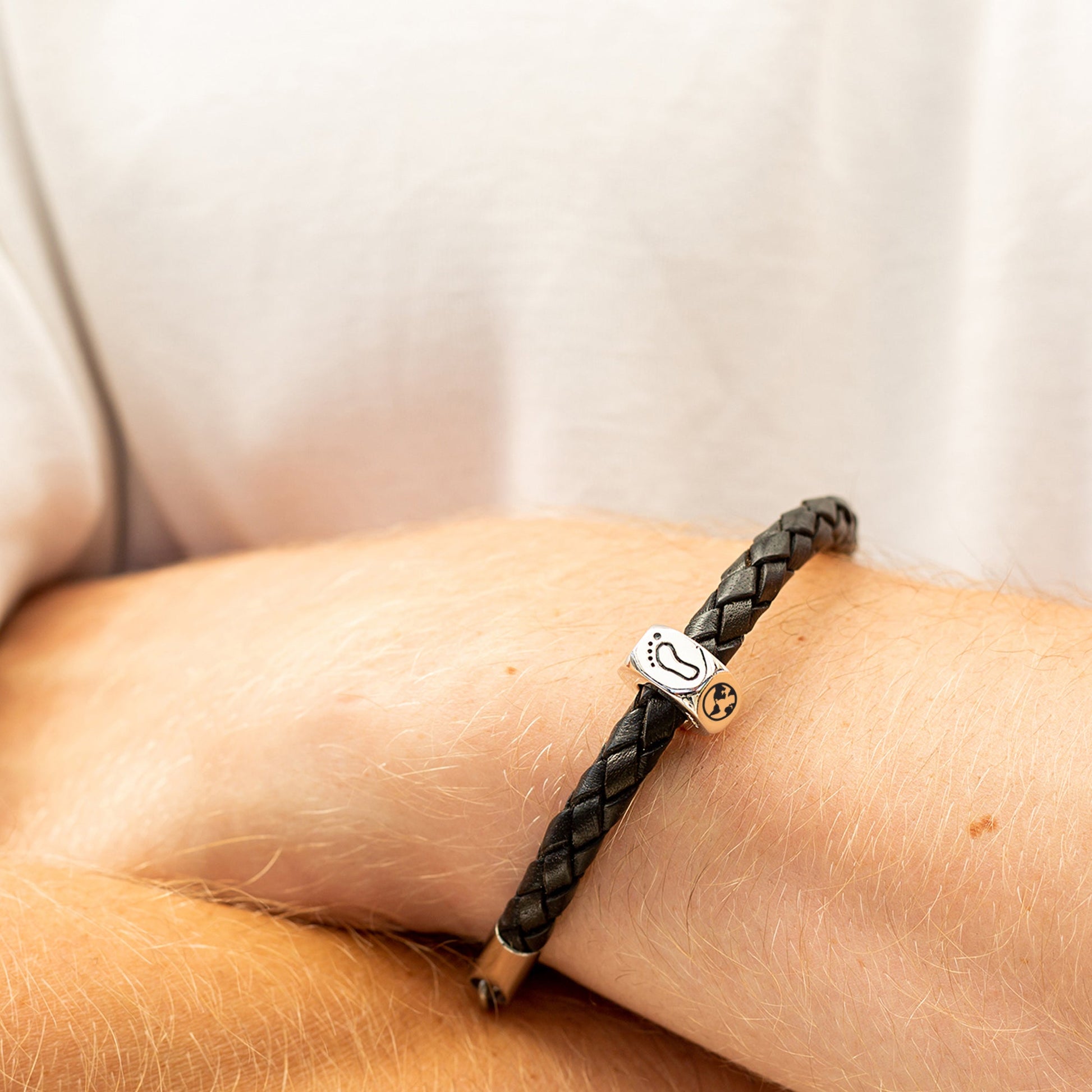 Unique Travel Gift - Solid Silver and Leather Combination