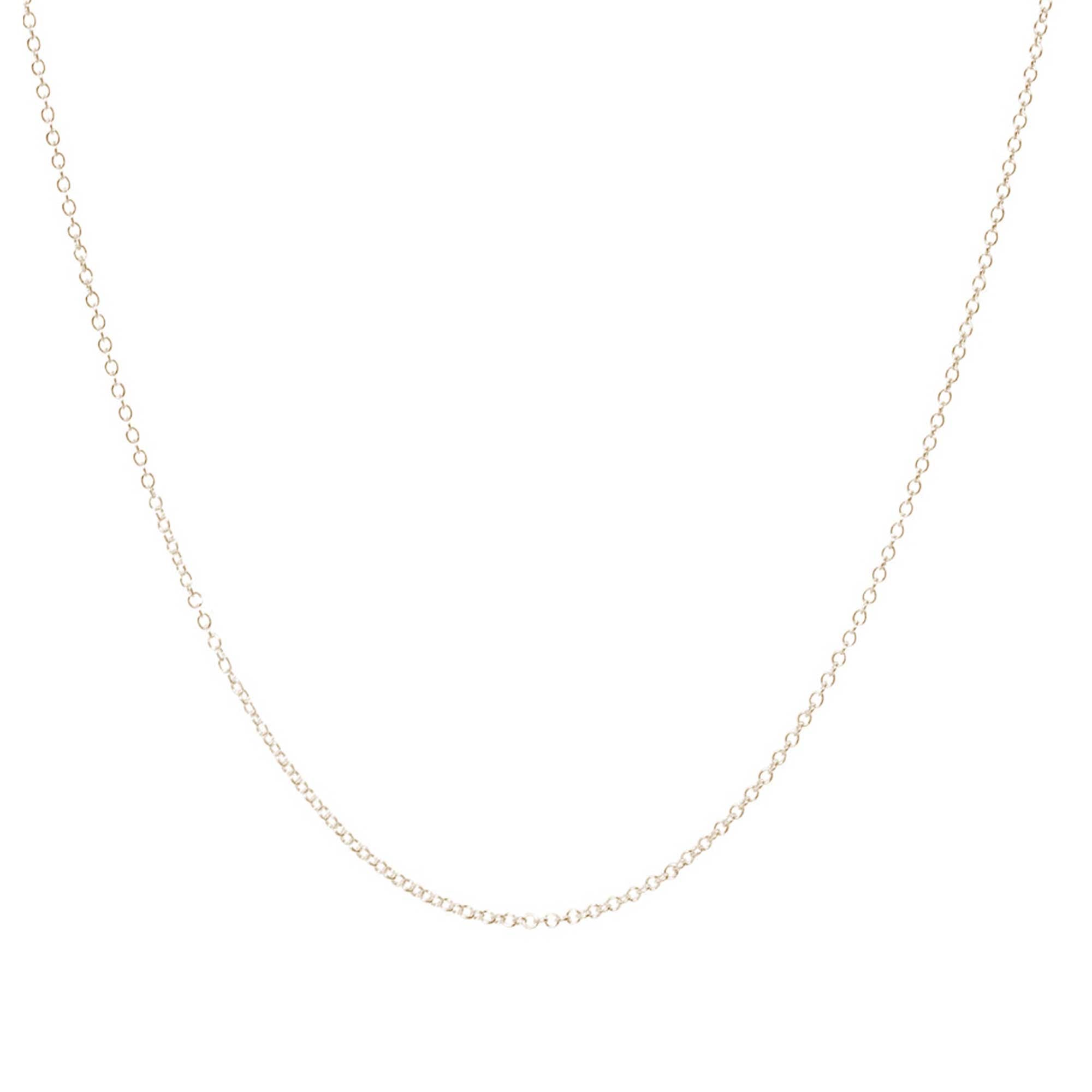 9 carat gold trace chain necklace plain scarlett jewellery