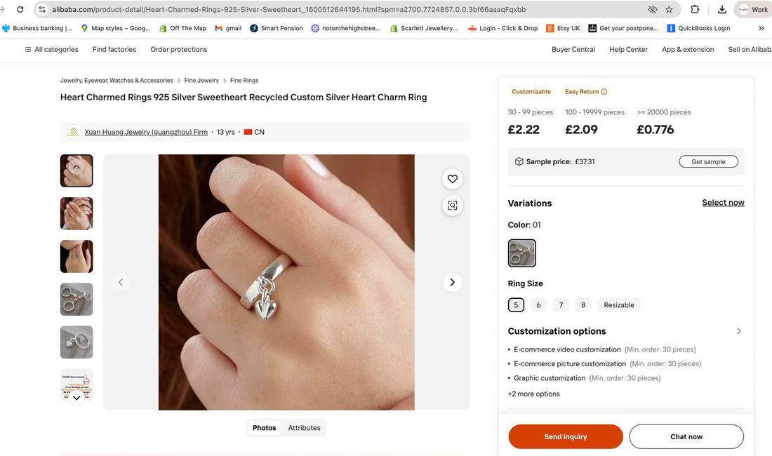 Our response when we see our Charm Rings on Alibaba for £2.22