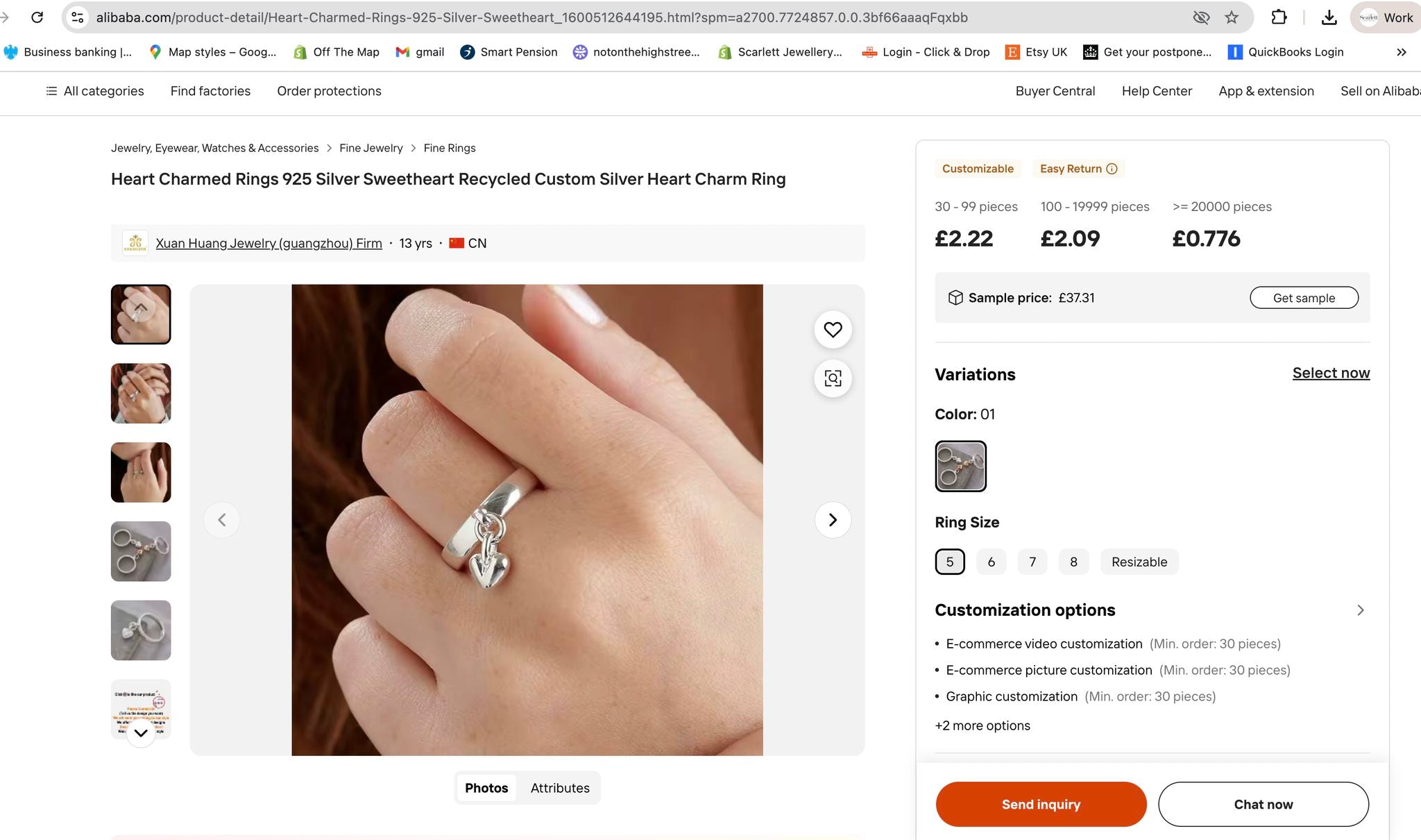 Our response when we see our Charm Rings on Alibaba for £2.22