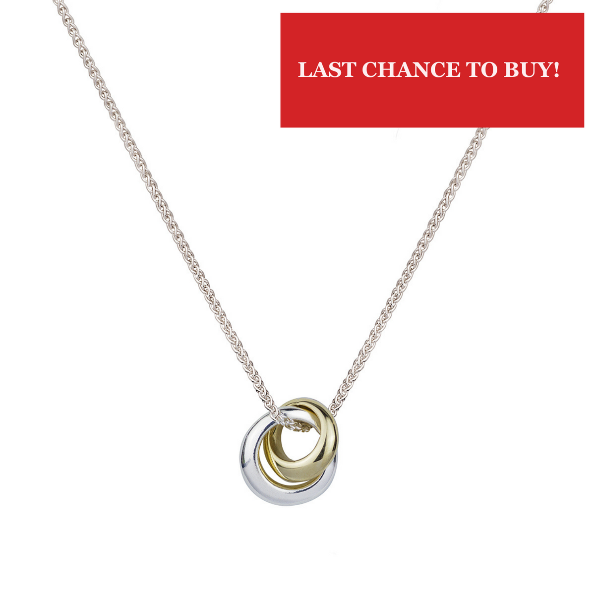 Eclipse Silver &amp; Gold Necklace