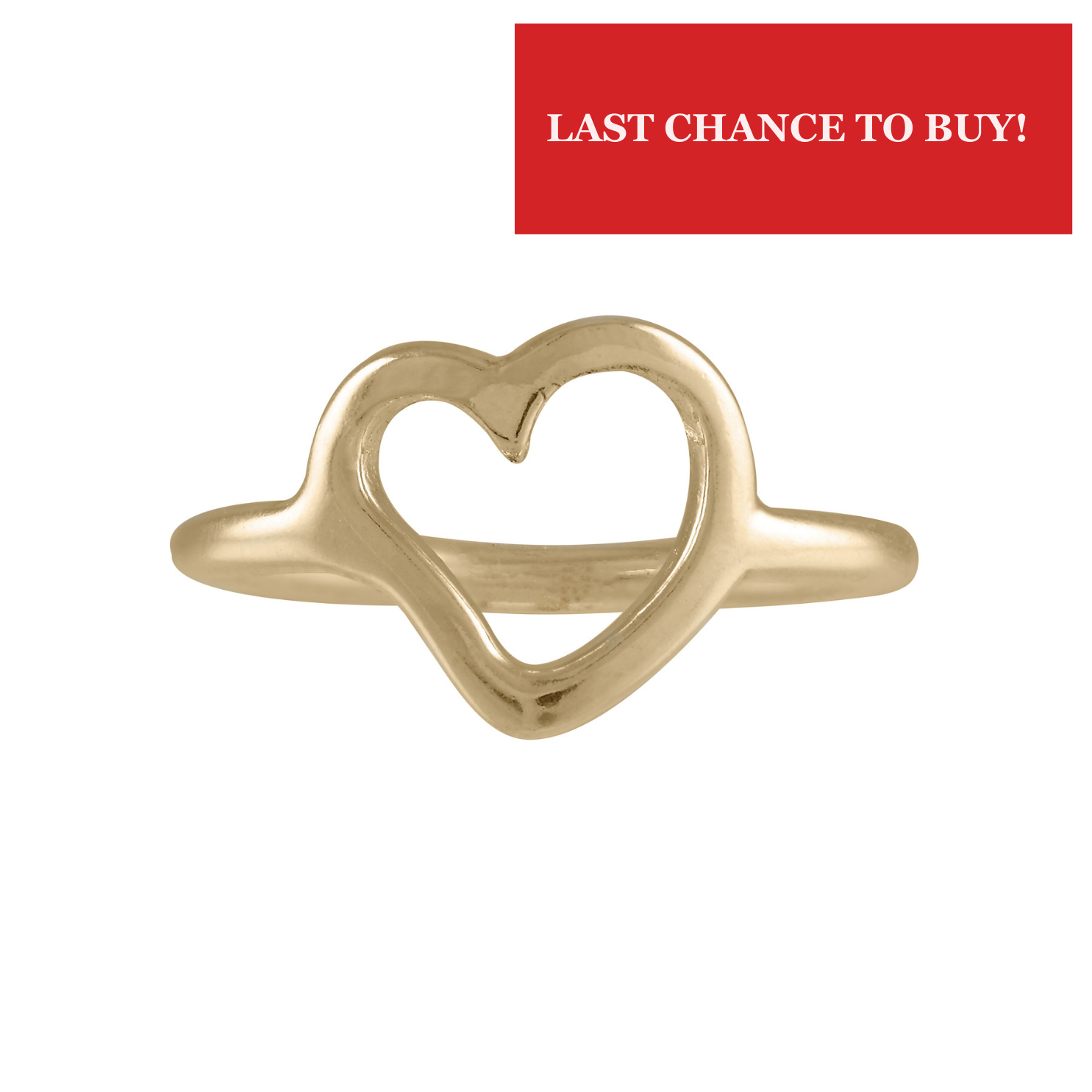 Simply Heart Solid Recycled Gold Ring