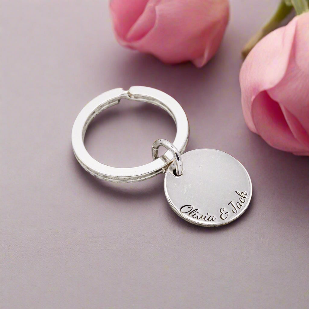 Personalised Silver Name Keyring