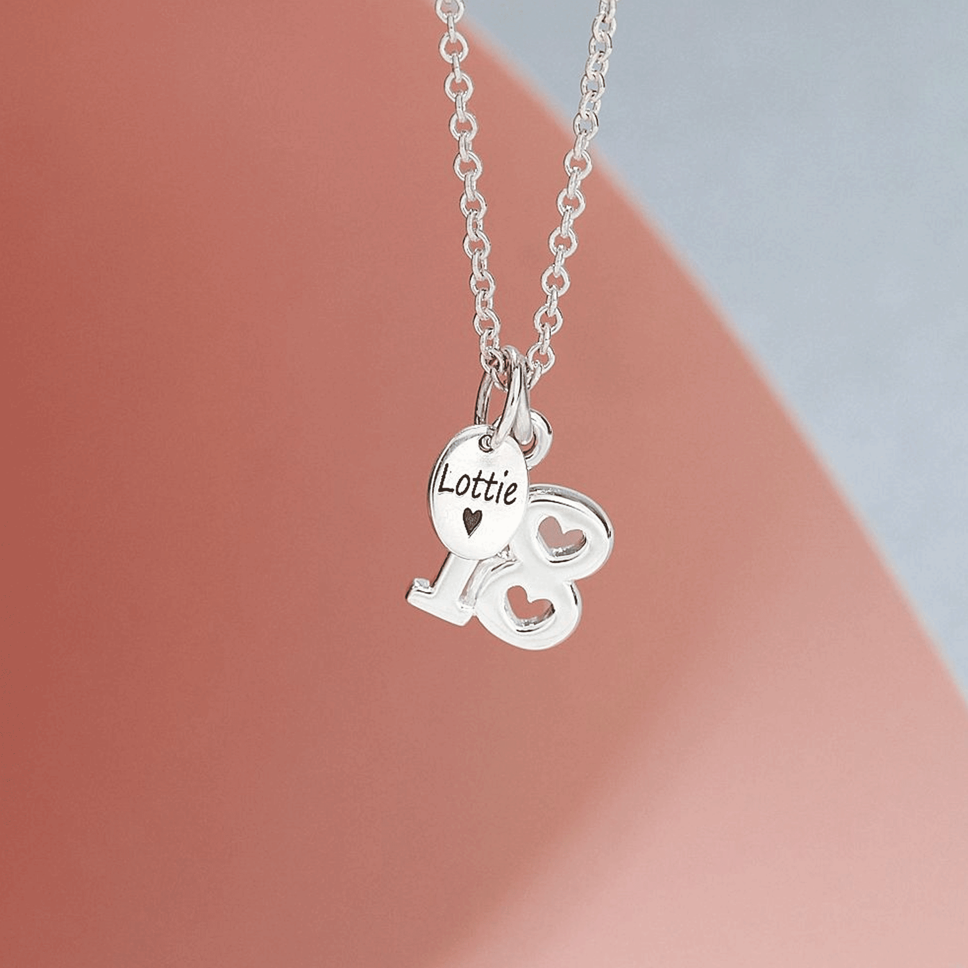 18th Birthday Silver Personalised Necklace – Scarlett Jewellery