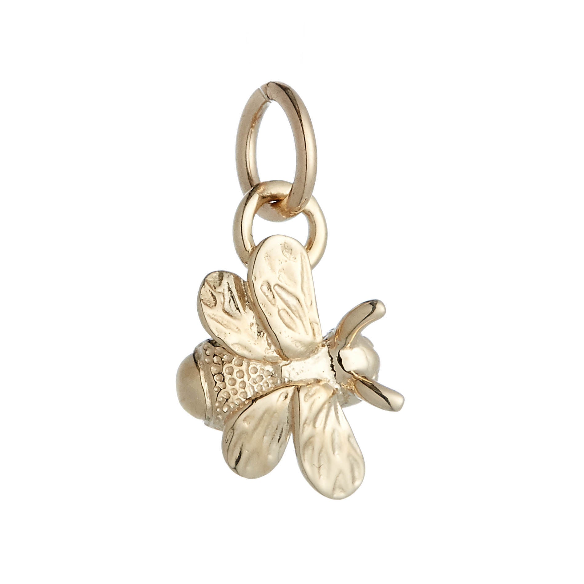 solid gold bumble bee charm