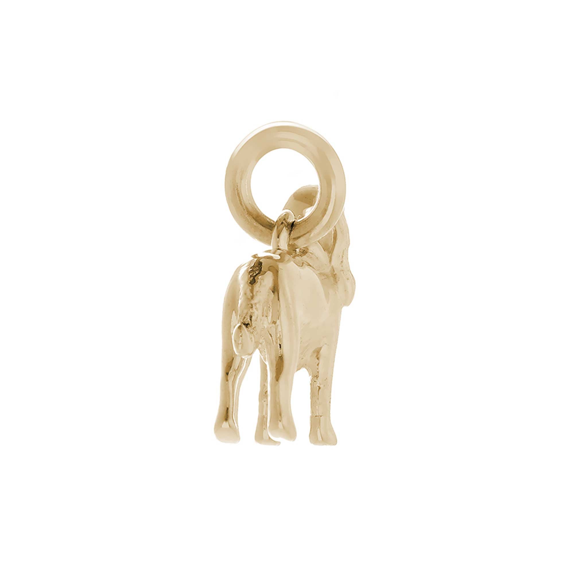 Solid 9ct gold Cocker Spaniel charm with tiny bandana, perfect for a dog lover's gift.