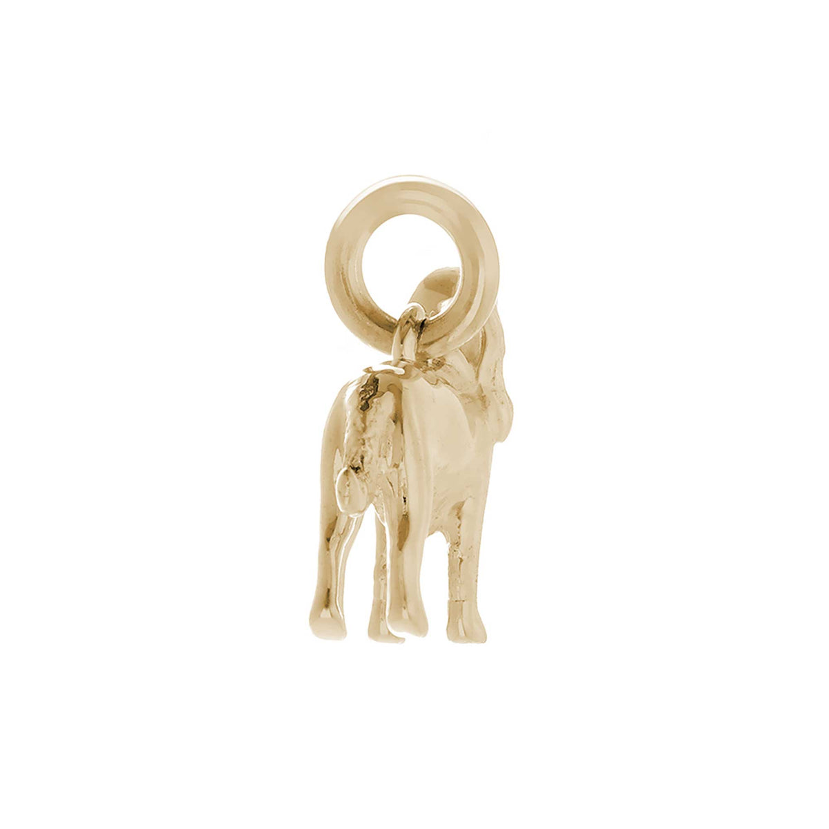 Solid 9ct gold Cocker Spaniel charm with tiny bandana, perfect for a dog lover&#39;s gift.